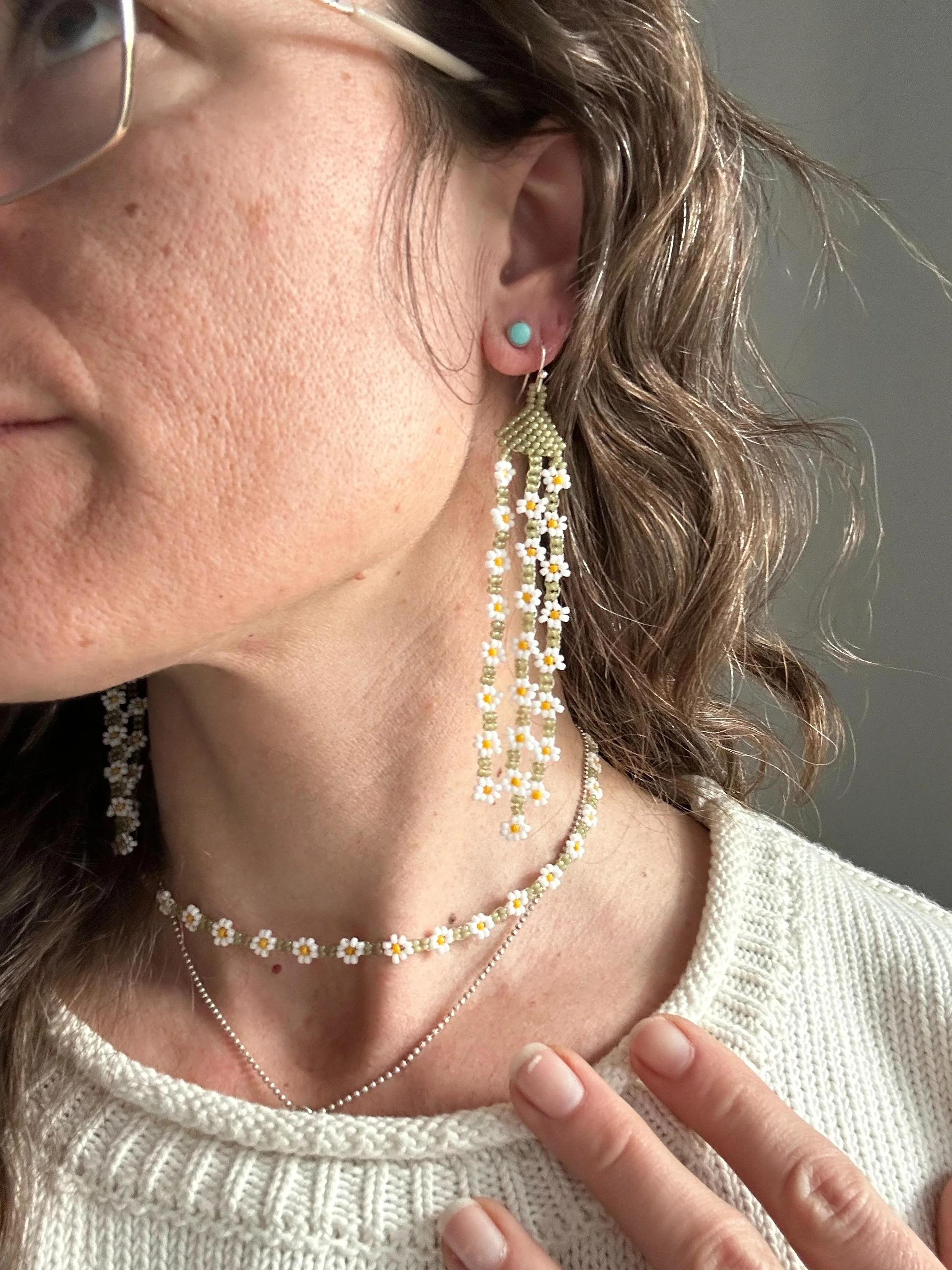 daisy-chain earrings