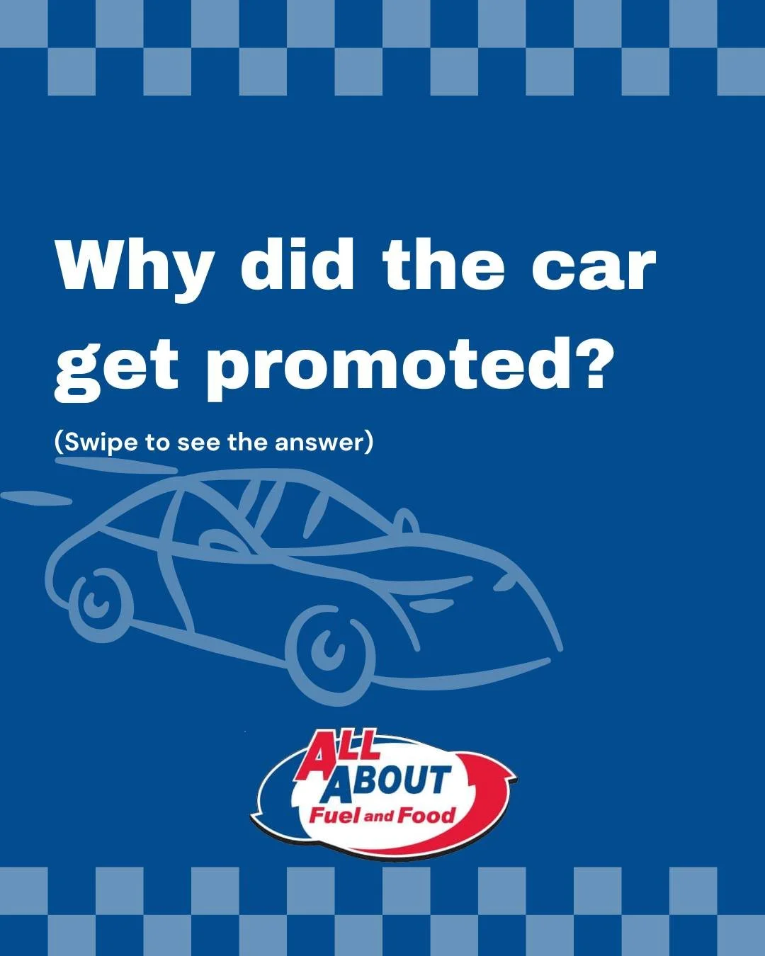 We&rsquo;ve got a Dad Joke for you this Wednesday! 😄 Swing by All About Fuel &amp; Food to fuel up &mdash; for your car and your day. ⛽🥤 We hope you have a &quot;successful&quot; week! #HumpDayMotivation 💪

#DadJoke #AllAboutFuelAndFood #FuelYourD