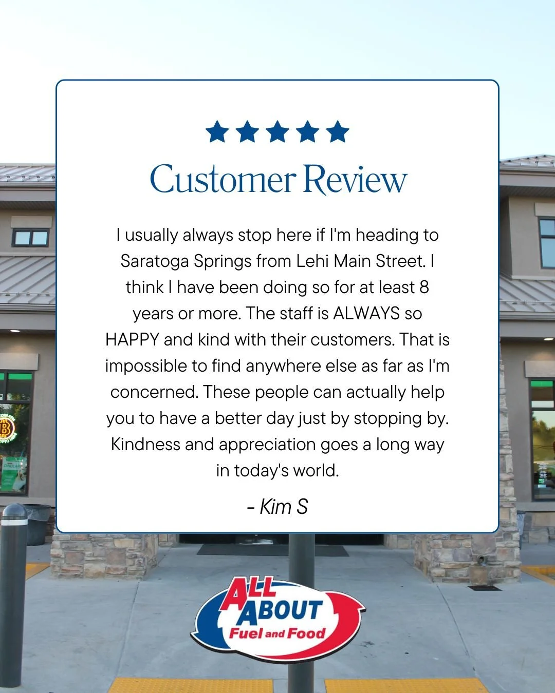 ⭐️⭐️⭐️⭐️⭐️ We love this! There&rsquo;s nothing better than making your day a little brighter. Our team is here to greet you with smiles, kindness, and a little bit of happiness&mdash;stop by and see for yourself! 💛 

📍1750 W Main St, Lehi, UT 84043
