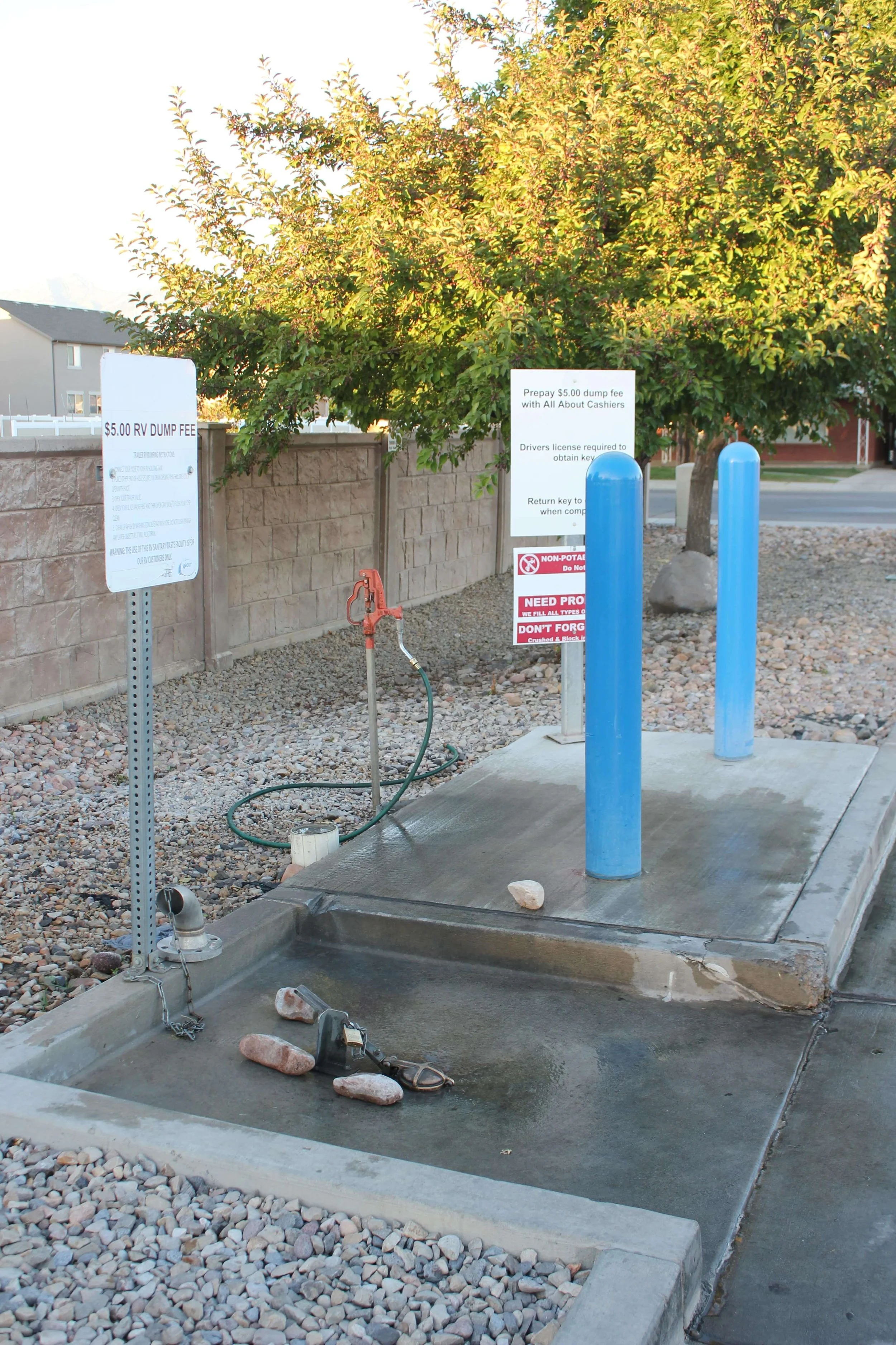 RV waste dump at All About Fuel & Food Lehi