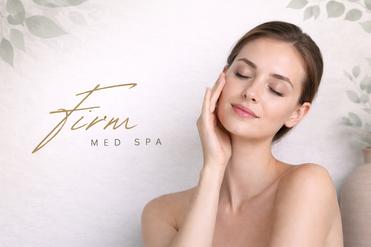 Woman with clear glowing skin for spring skincare treatments at a Tulsa medspa.