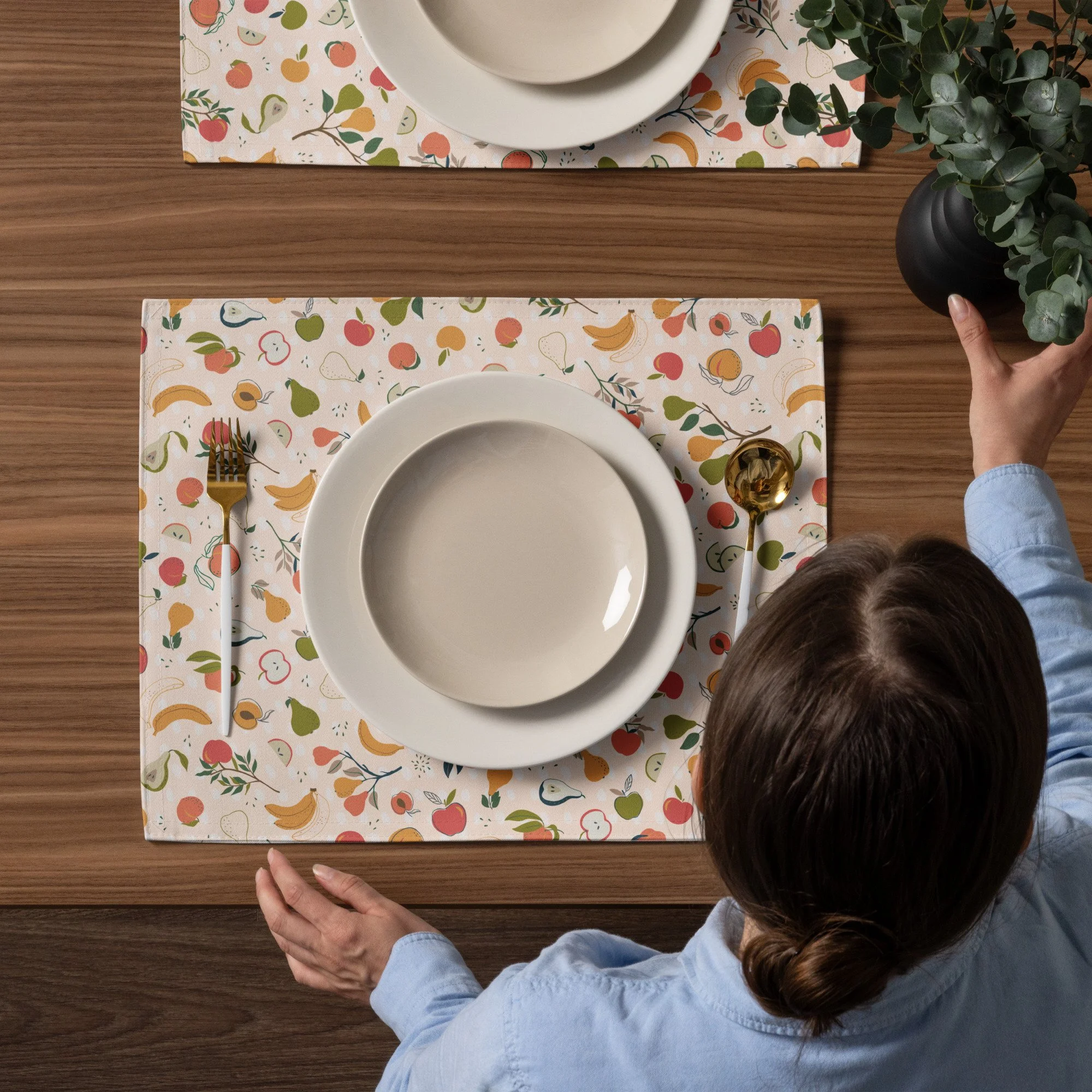 Placemat Set - Fruit Salad Design — Bobsled Design Co.