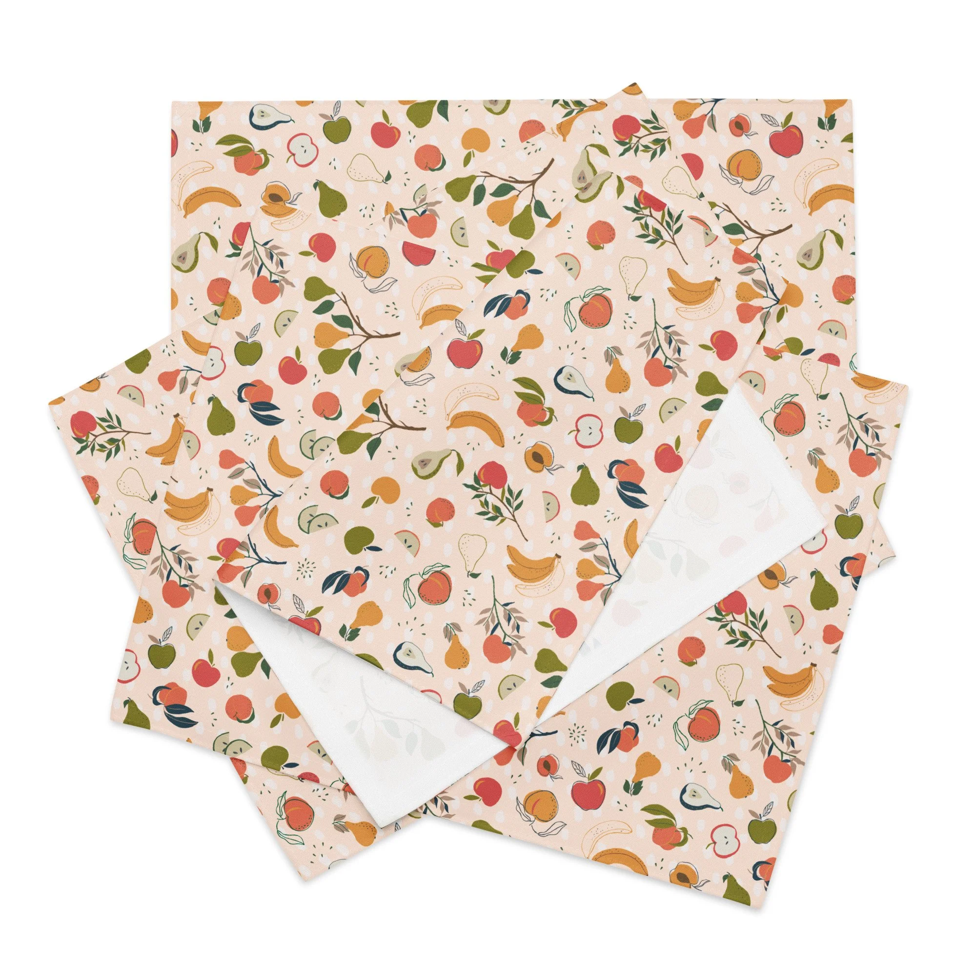 Placemat Set - Fruit Salad Design — Bobsled Design Co.