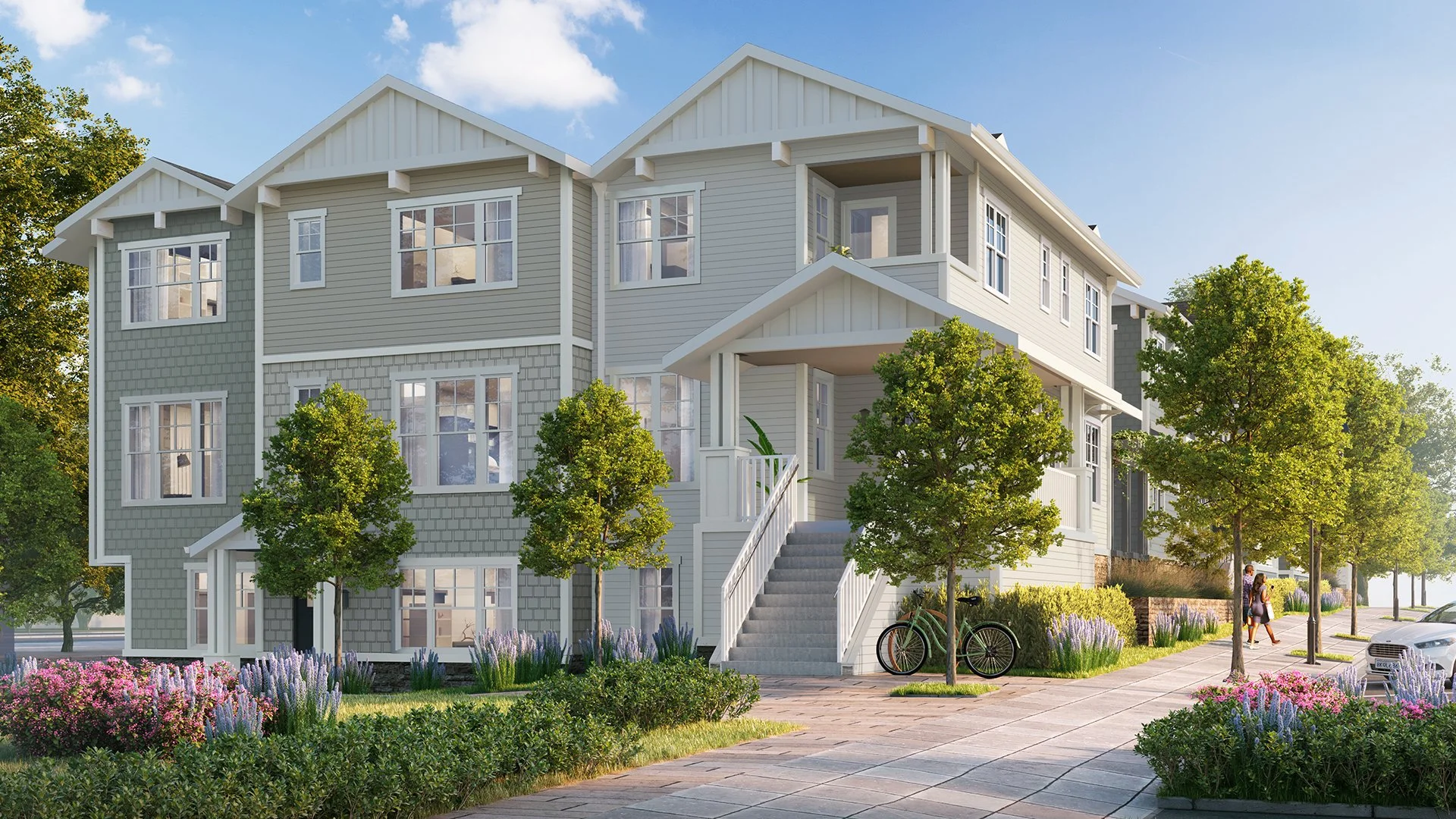 Village Walk New homes for sale in Belmont, New townhomes for sale in