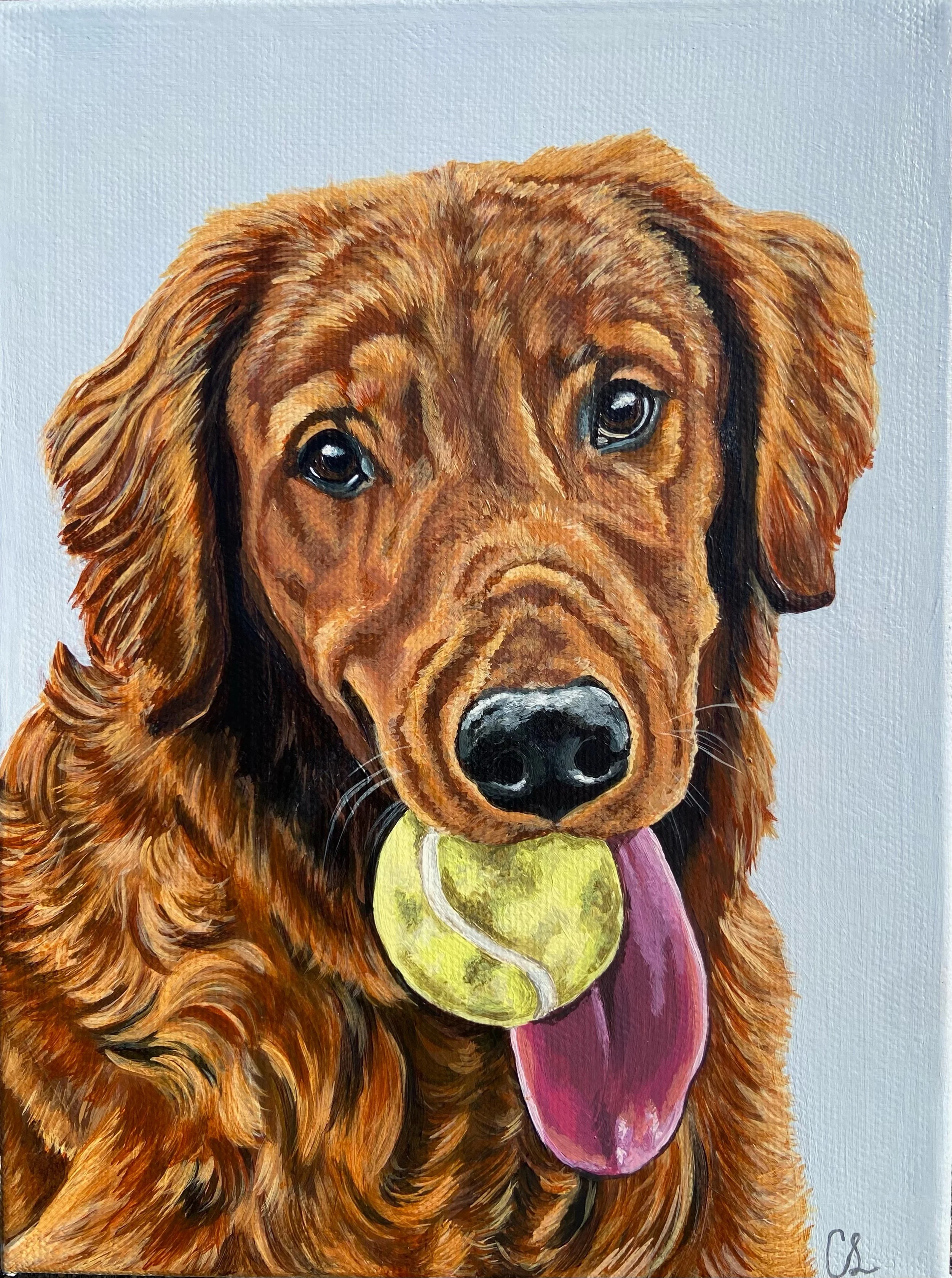"Tucker"
6x8" on canvas