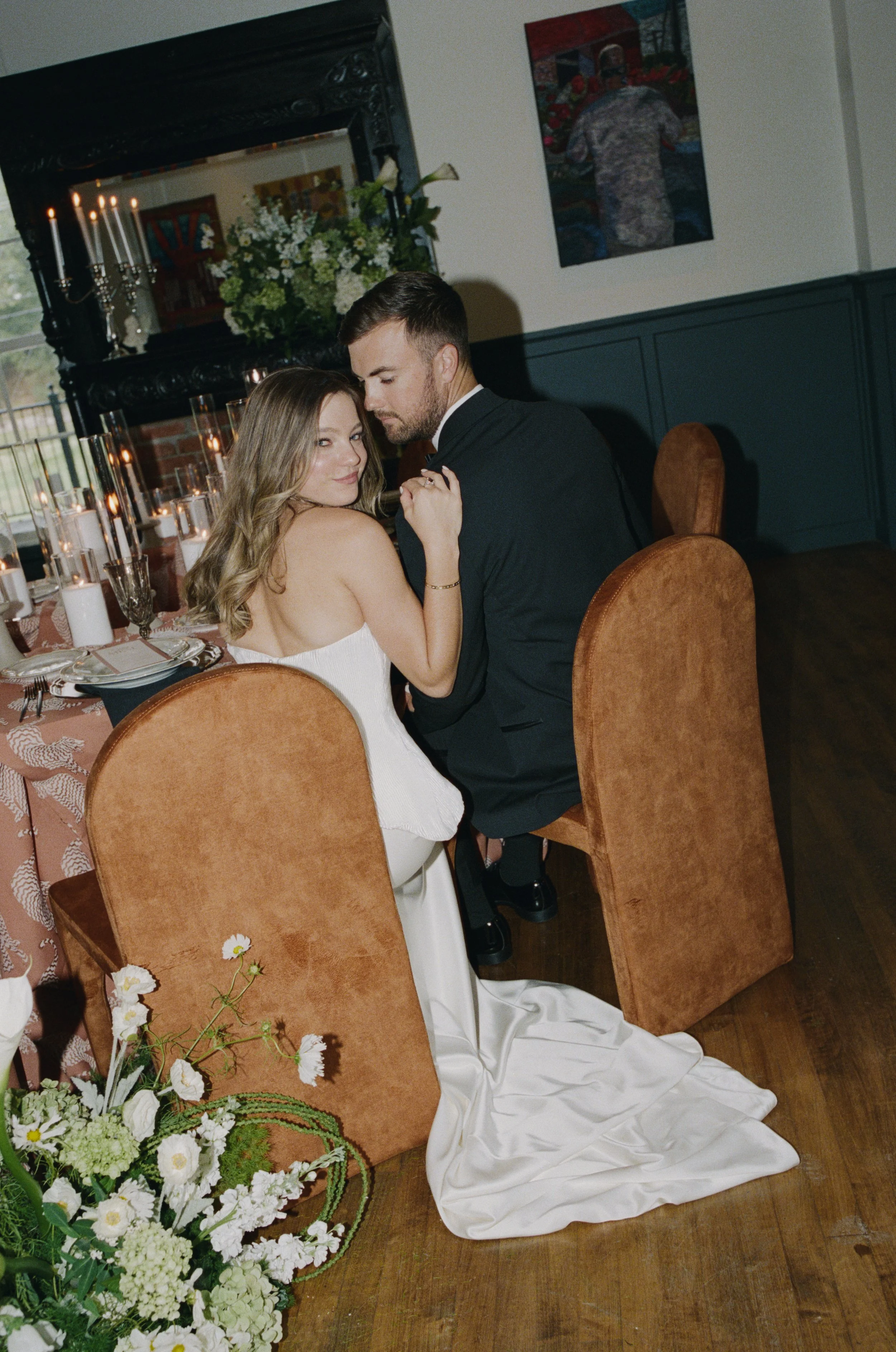 High design editorial wedding at The Loren Hotel Austin — K Laine Co planned, candid film photography by Lauren Nicole
