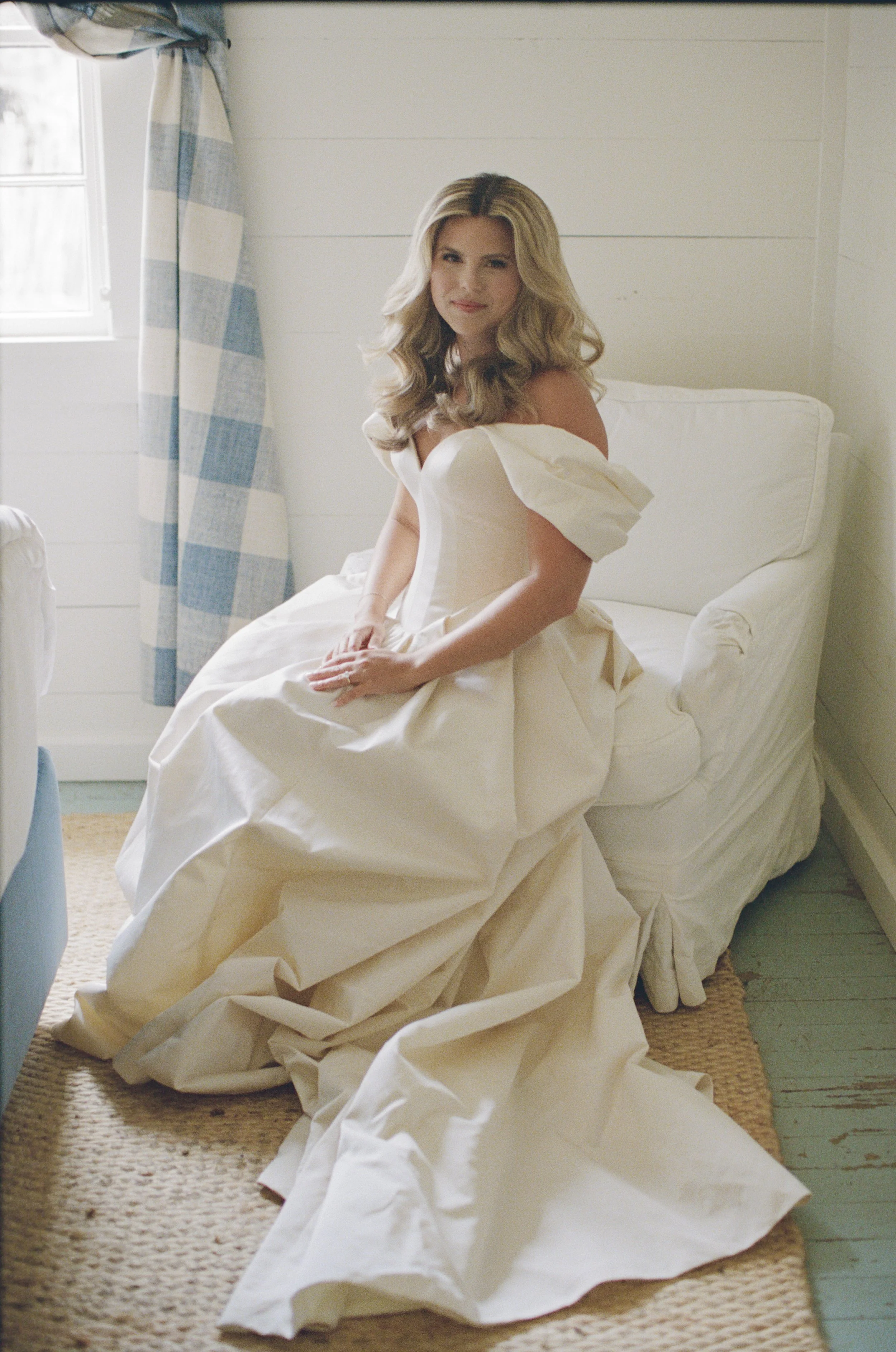 Bride in Lihlihod dress at Hotel Lulu Round Top Texas — Good Seed Florals, editorial documentary photography by Lauren Nicole