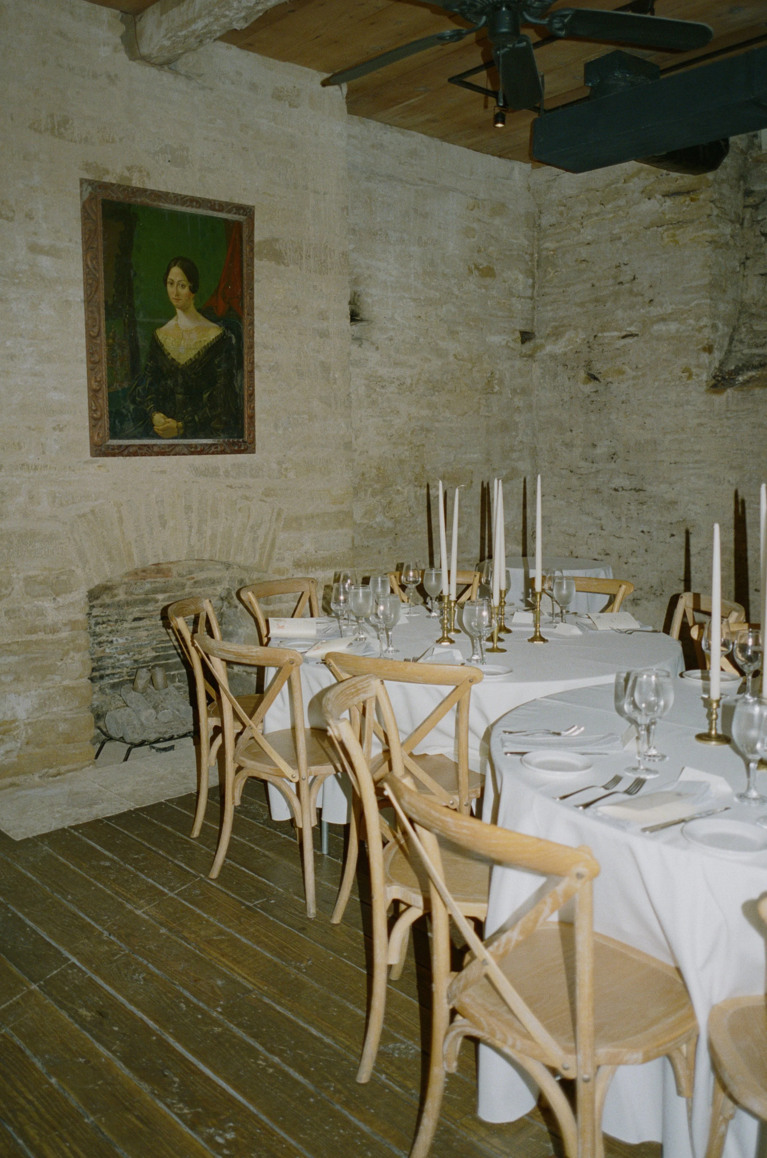 Good Seed Florals wedding reception details at Hotel Lulu, Round Top TX — editorial documentary photography by Lauren Nicole