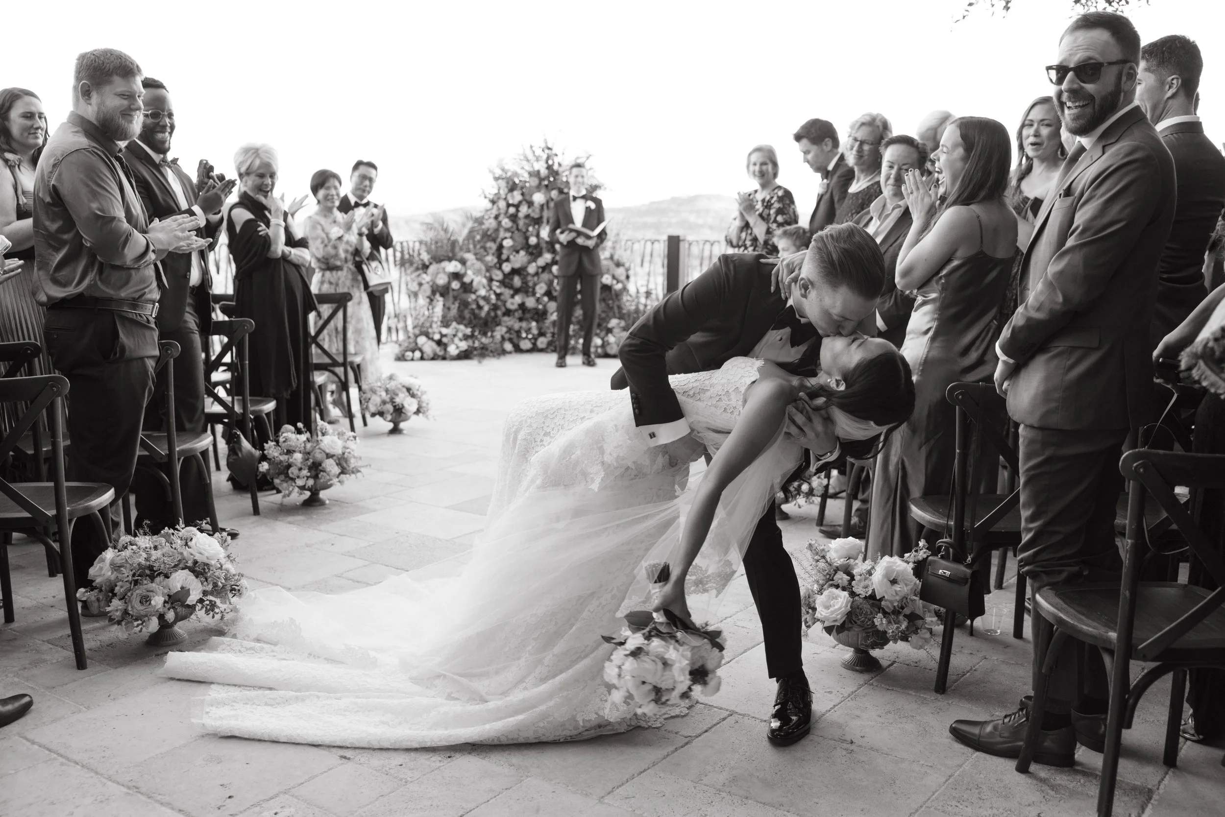 Korean American blended family wedding at Villa Antonia, Austin TX — candid film photography by Lauren Nicole Photo