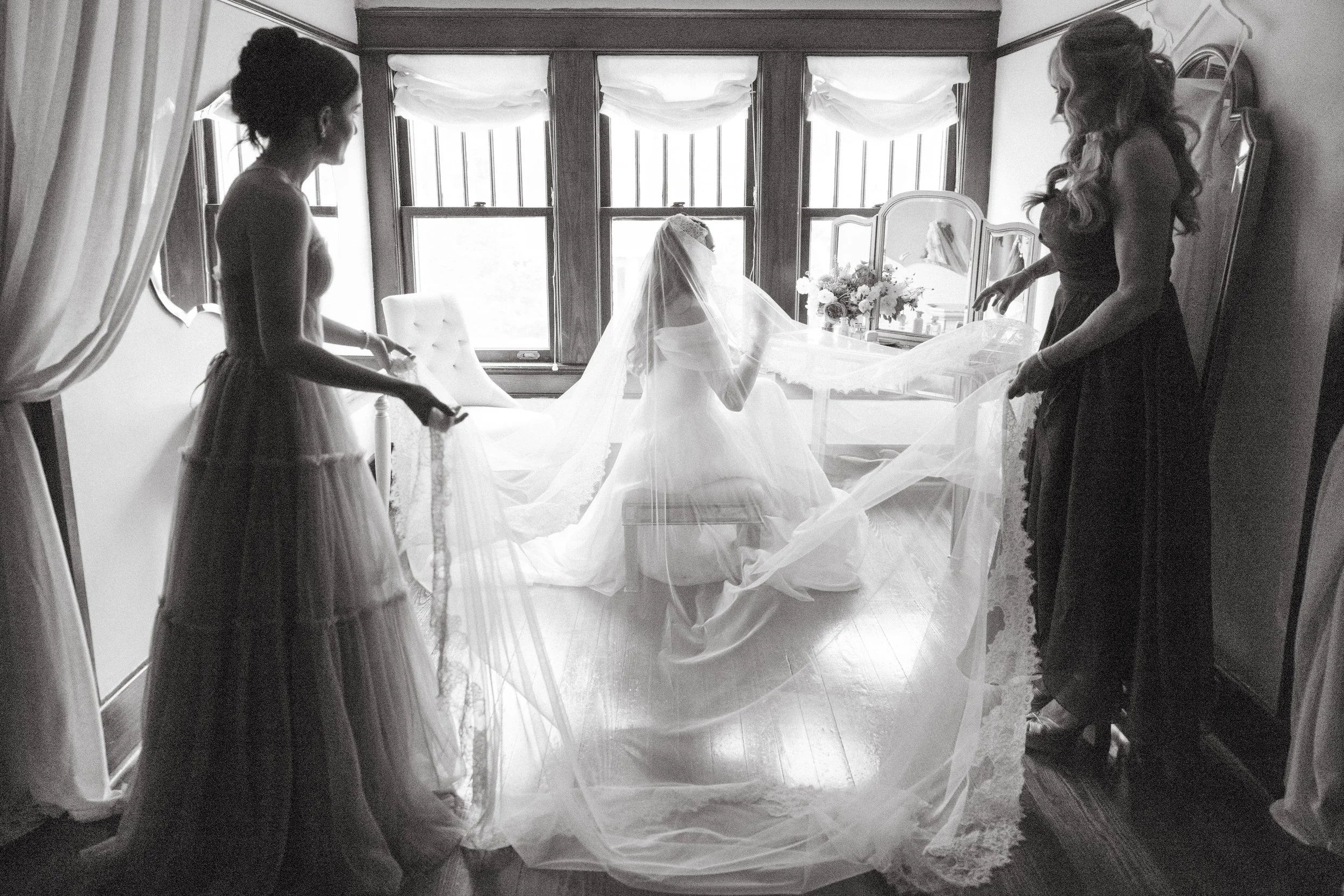 Garden ceremony at CJ's Off The Square, Franklin TN — Tara La Tour, Alexandra Grecco, Manolo Blahnik, film photography by Lauren Nicole Photo