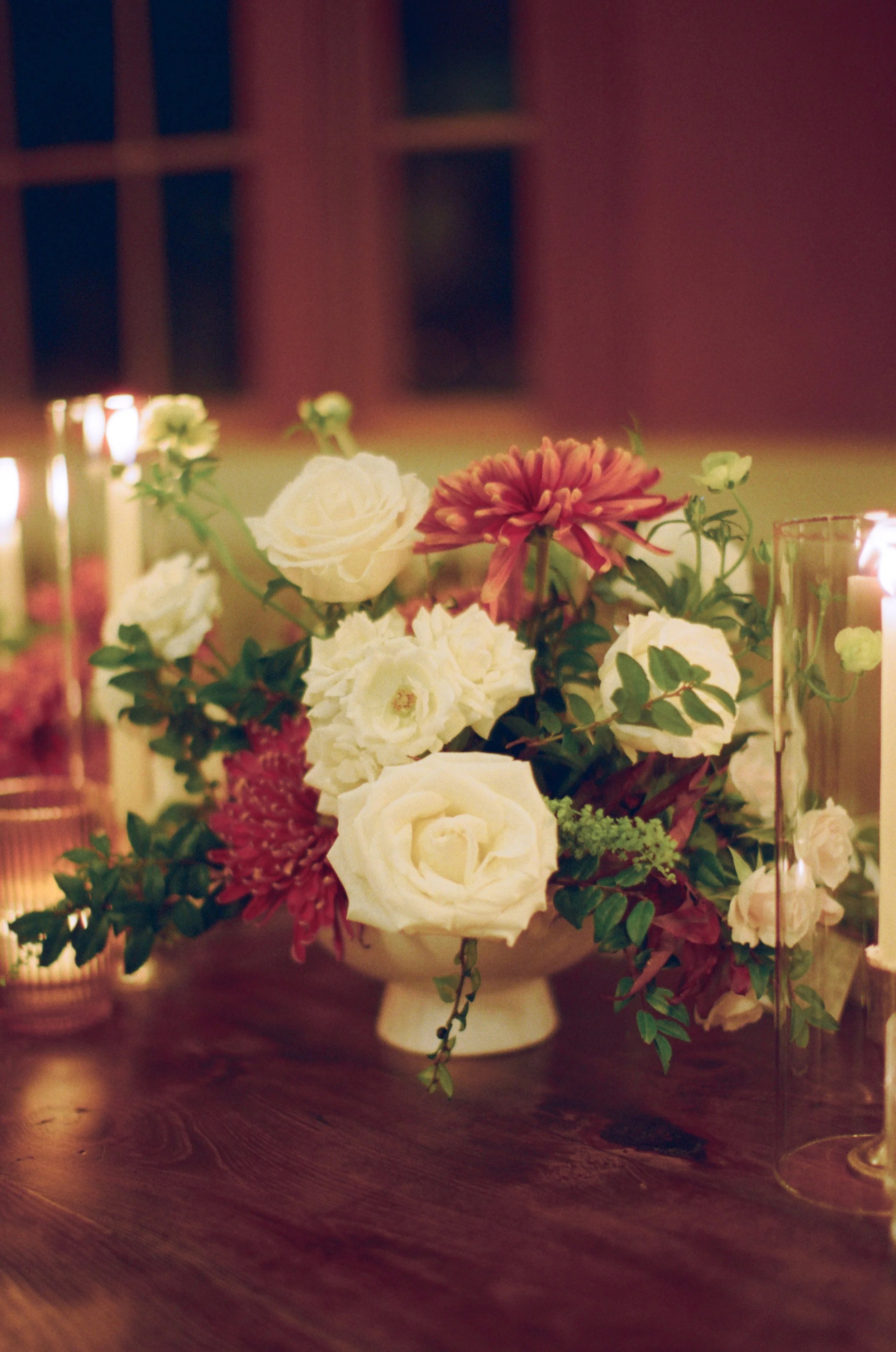 Old money floral wedding reception at Camp Lucy Sacred Oaks — candid documentary dance floor photography by Lauren Nicole Photo