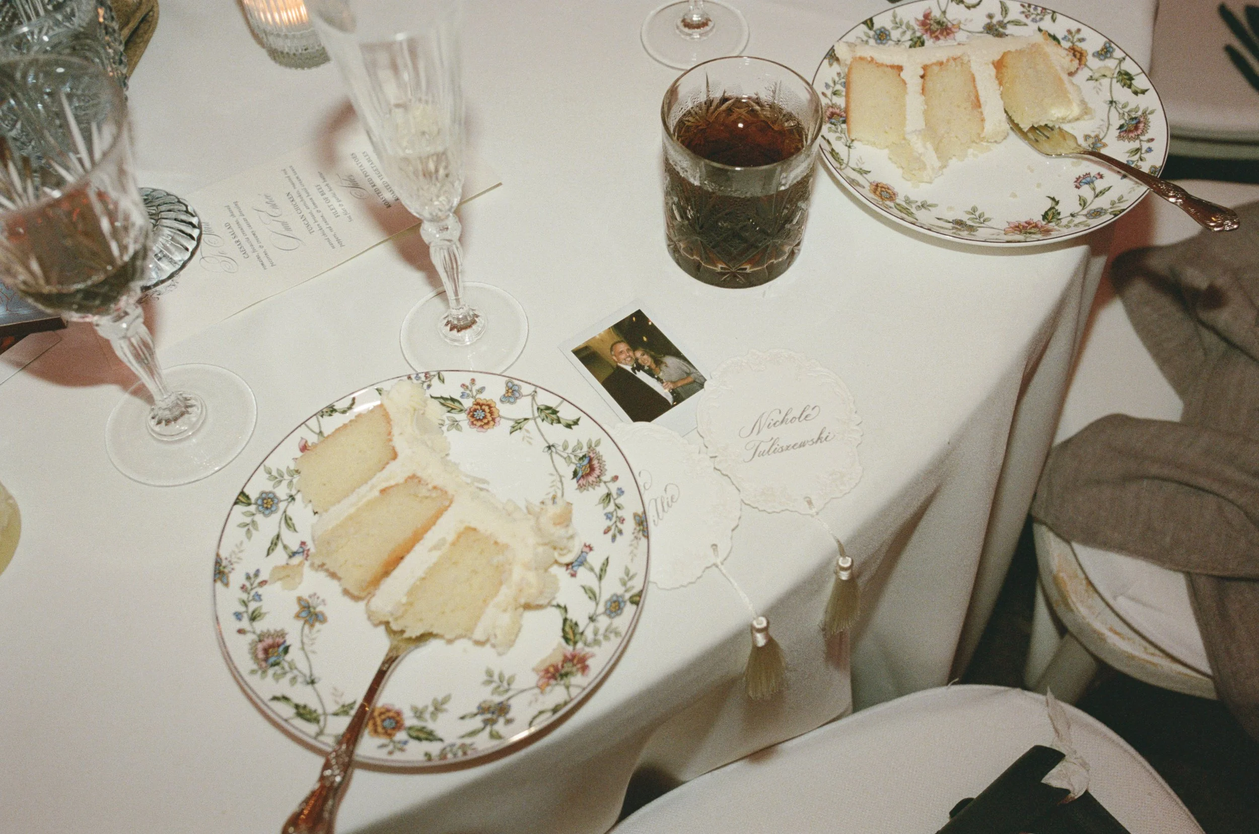 Whimsical garden party wedding at CJ's Off The Square, Franklin Tennessee — Cali Roots Designs, film photography by Lauren Nicole Photo