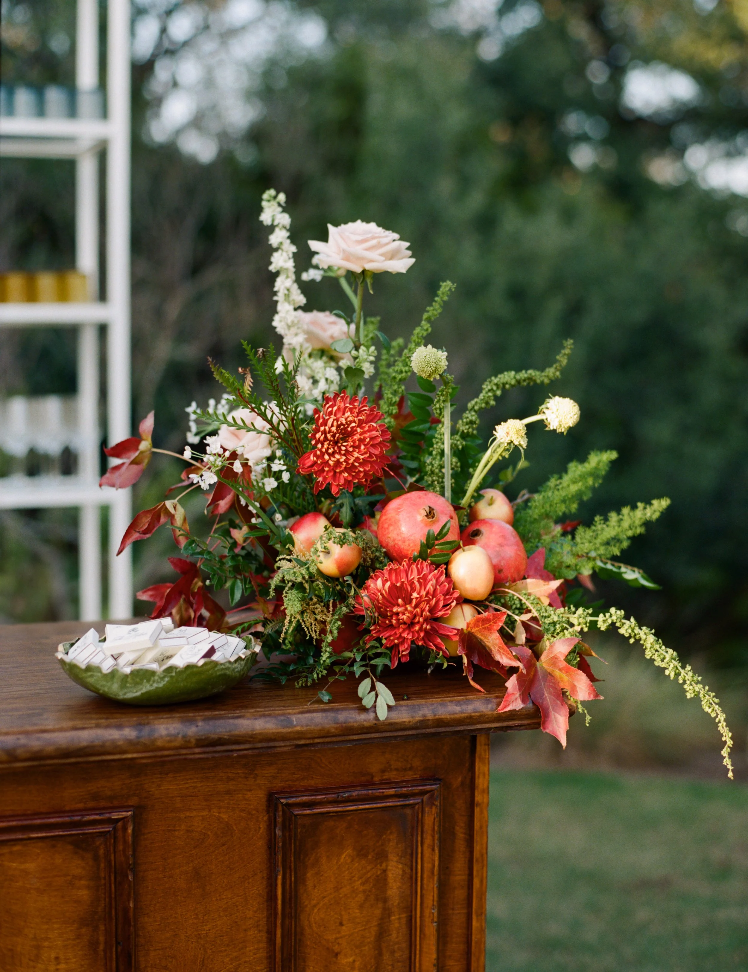 Autumn wedding at Camp Lucy Sacred Oaks, Dripping Springs Texas — floral editorial photography by Lauren Nicole Photo