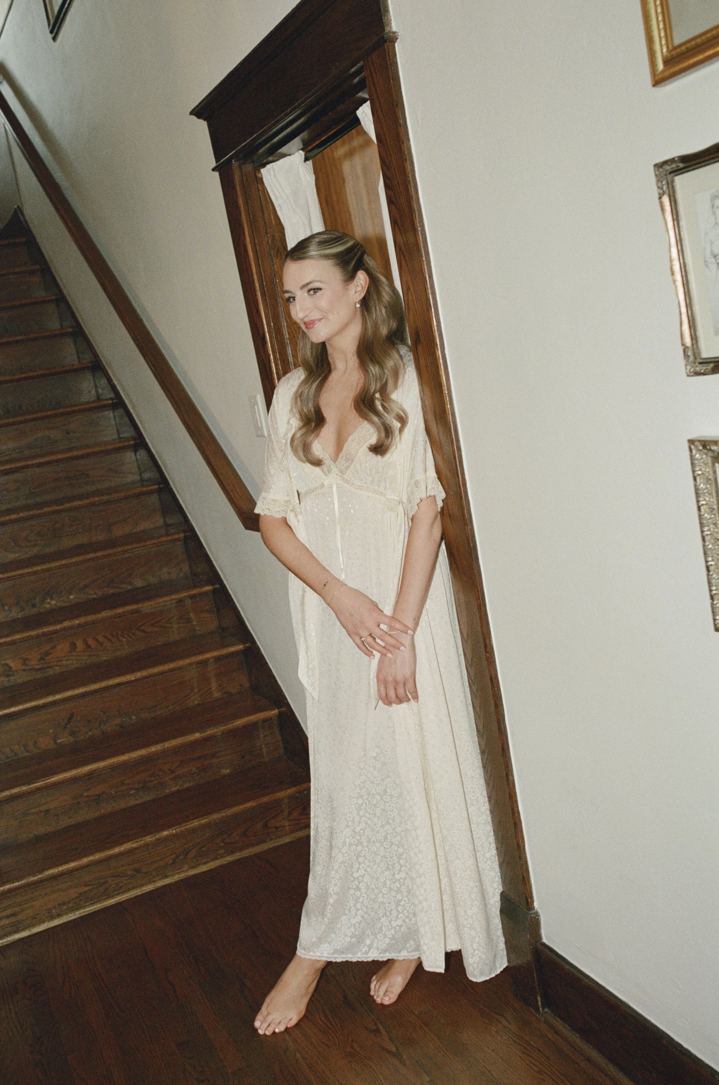 Garden ceremony at CJ's Off The Square, Franklin TN — Tara La Tour, Alexandra Grecco, Manolo Blahnik, film photography by Lauren Nicole Photo