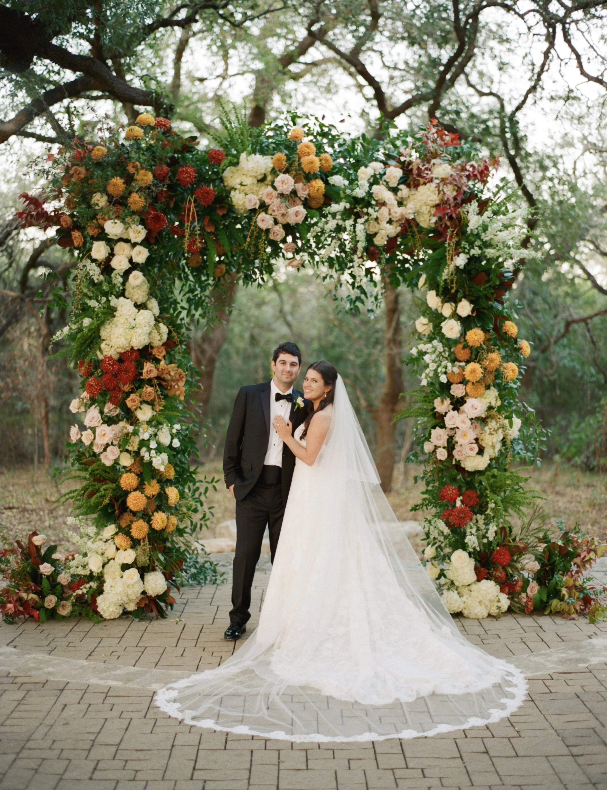 Autumn wedding at Camp Lucy Sacred Oaks, Dripping Springs Texas — floral editorial photography by Lauren Nicole Photo