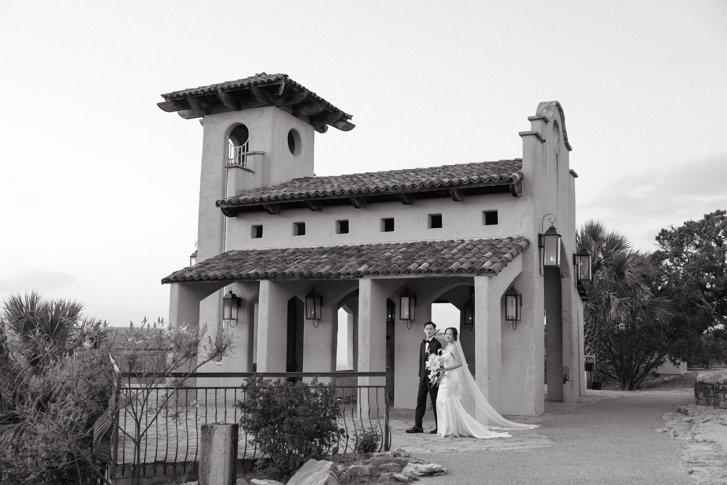 Wedding ceremony at Chapel Dulcinea, Austin Texas Hill Country — luxury elopement photography by Lauren Nicole Photo