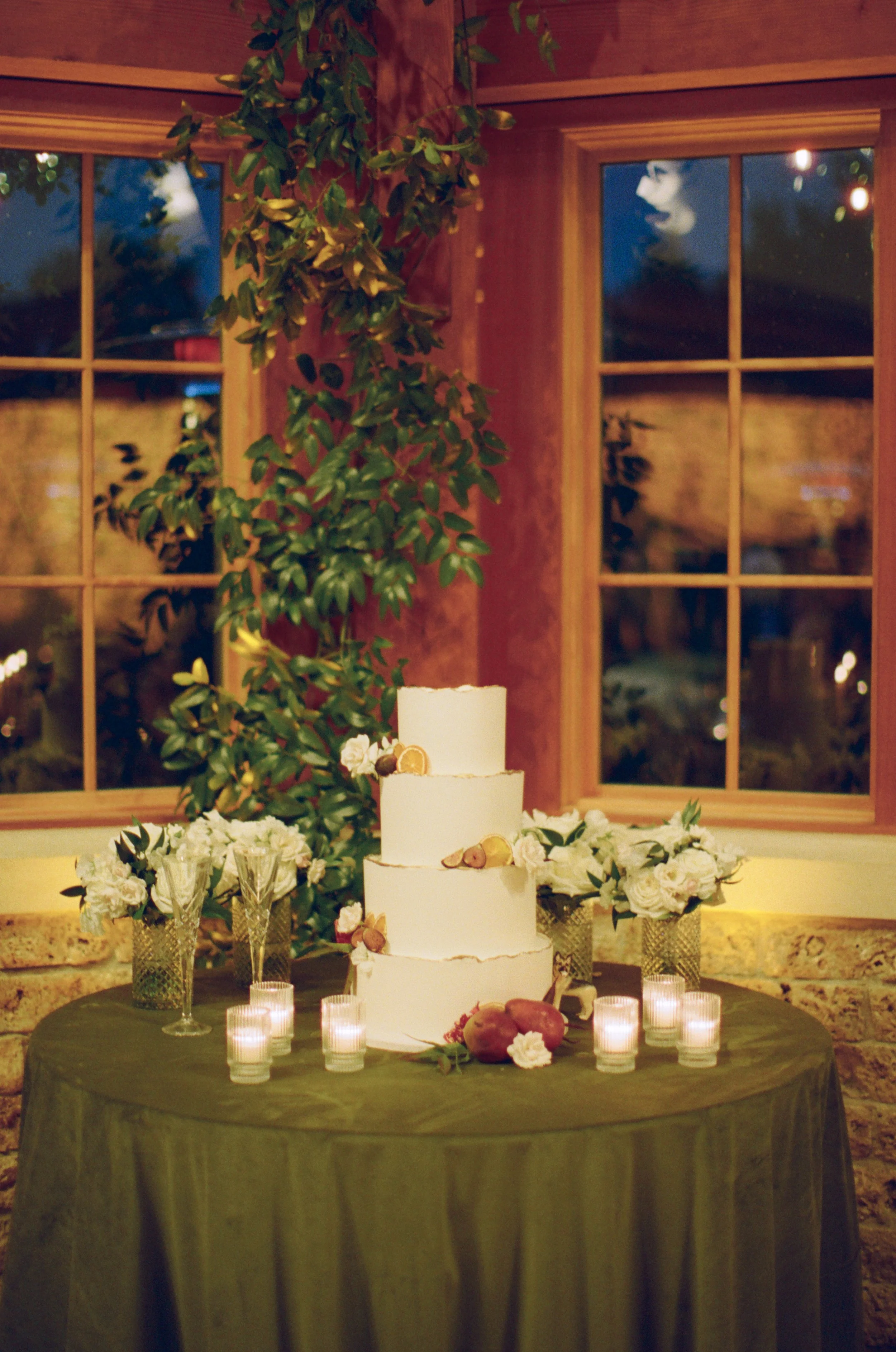 Old money floral wedding reception at Camp Lucy Sacred Oaks — candid documentary dance floor photography by Lauren Nicole Photo