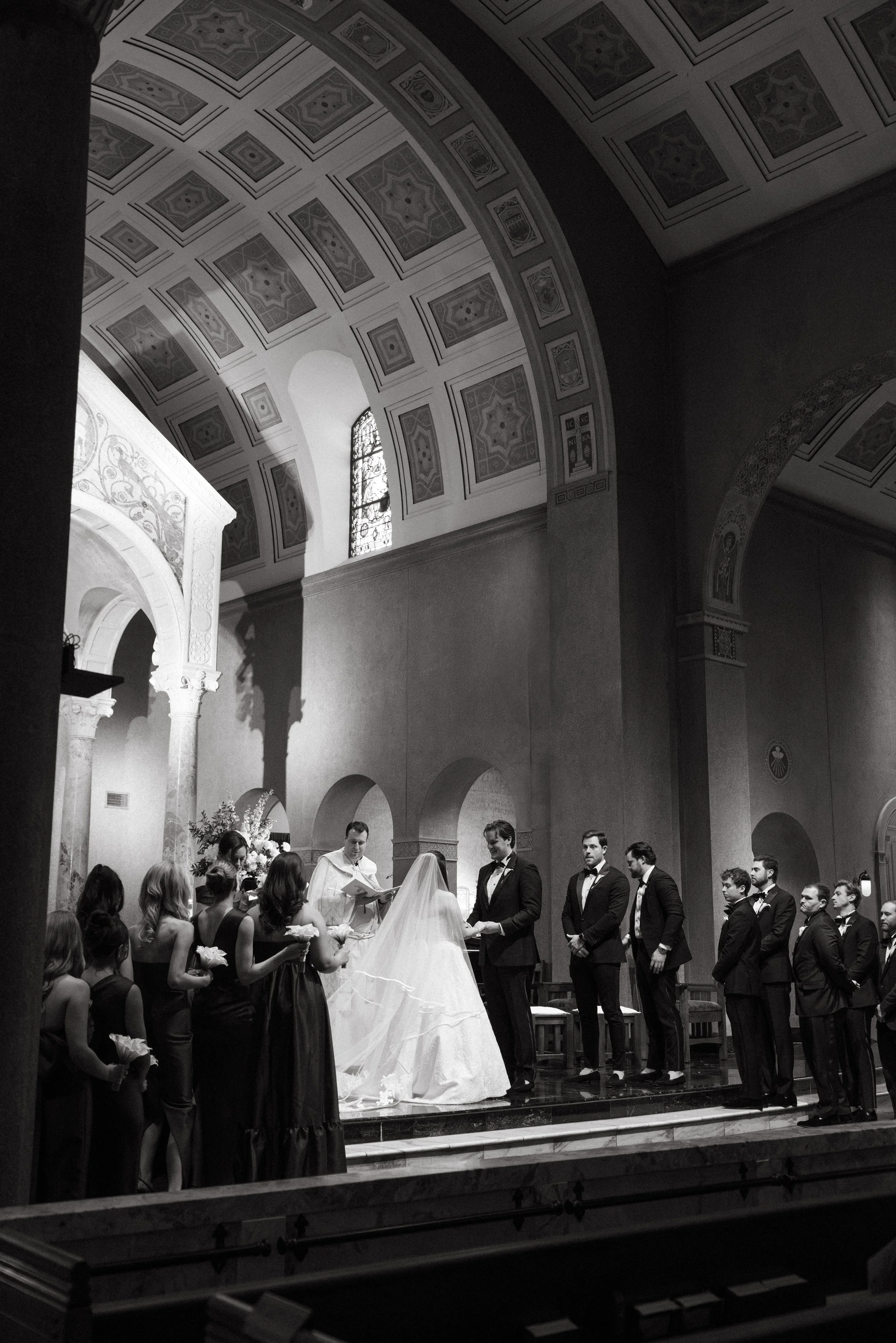 Traditional Catholic wedding ceremony and Le Tesserae reception, Houston Texas — Keely Thorne Events, editorial documentary photography by Lauren Nicole Photo