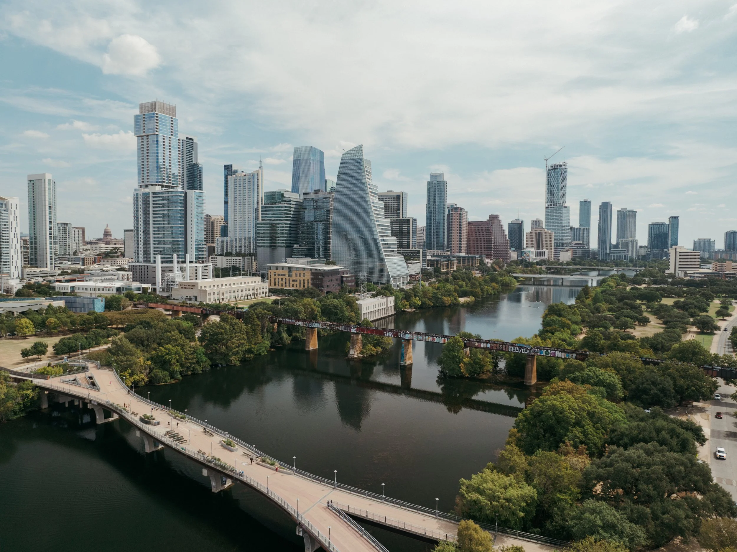 Austin Riviera wedding at The Loren Hotel on Lady Bird Lake — Hera Couture, KYHA bridal, film photography by Lauren Nicole