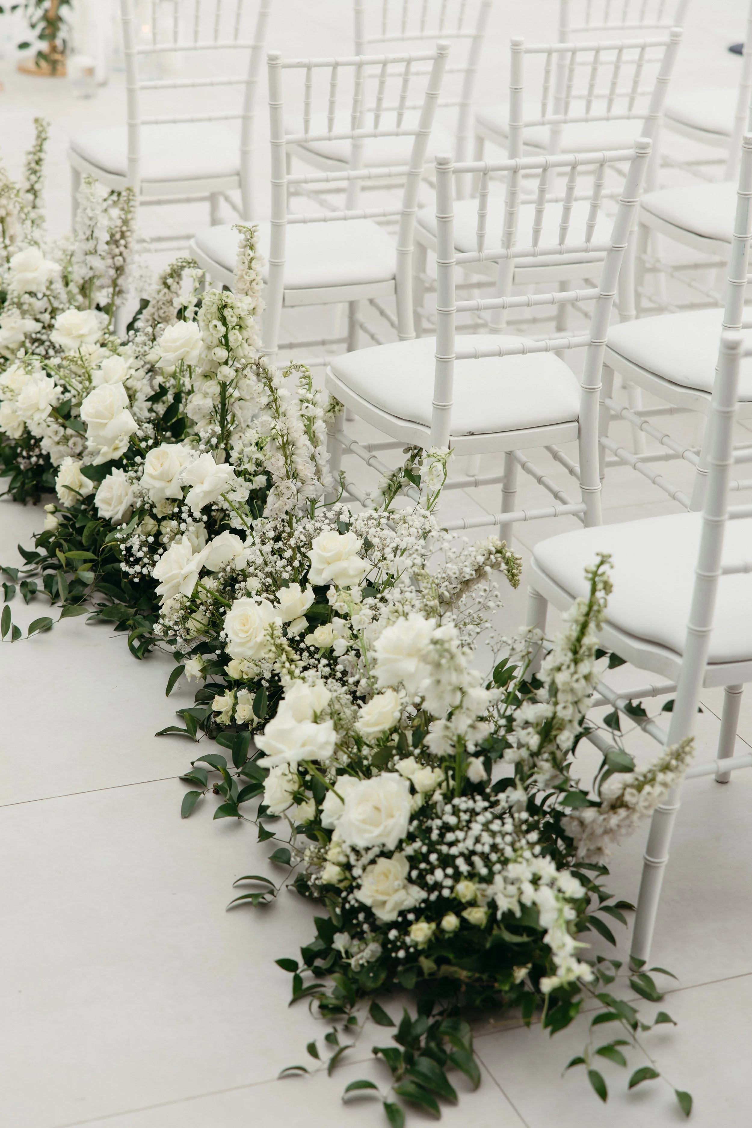 Wedding ceremony at The Videre Estate Wimberley Texas — Kentucky Derby aesthetic, black and white attire, film photography by Lauren Nicole Photo