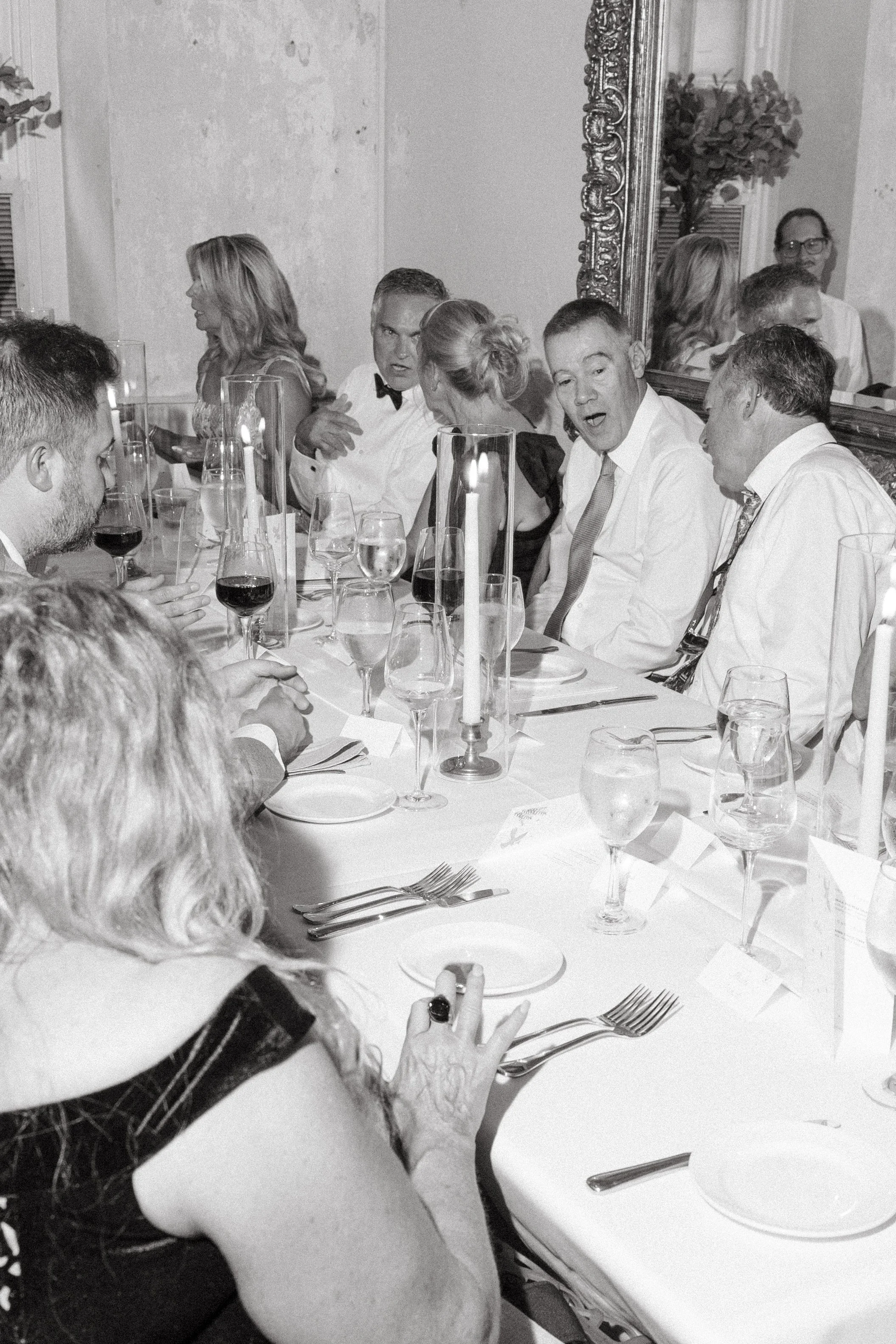 Good Seed Florals wedding reception details at Hotel Lulu, Round Top TX — editorial documentary photography by Lauren Nicole