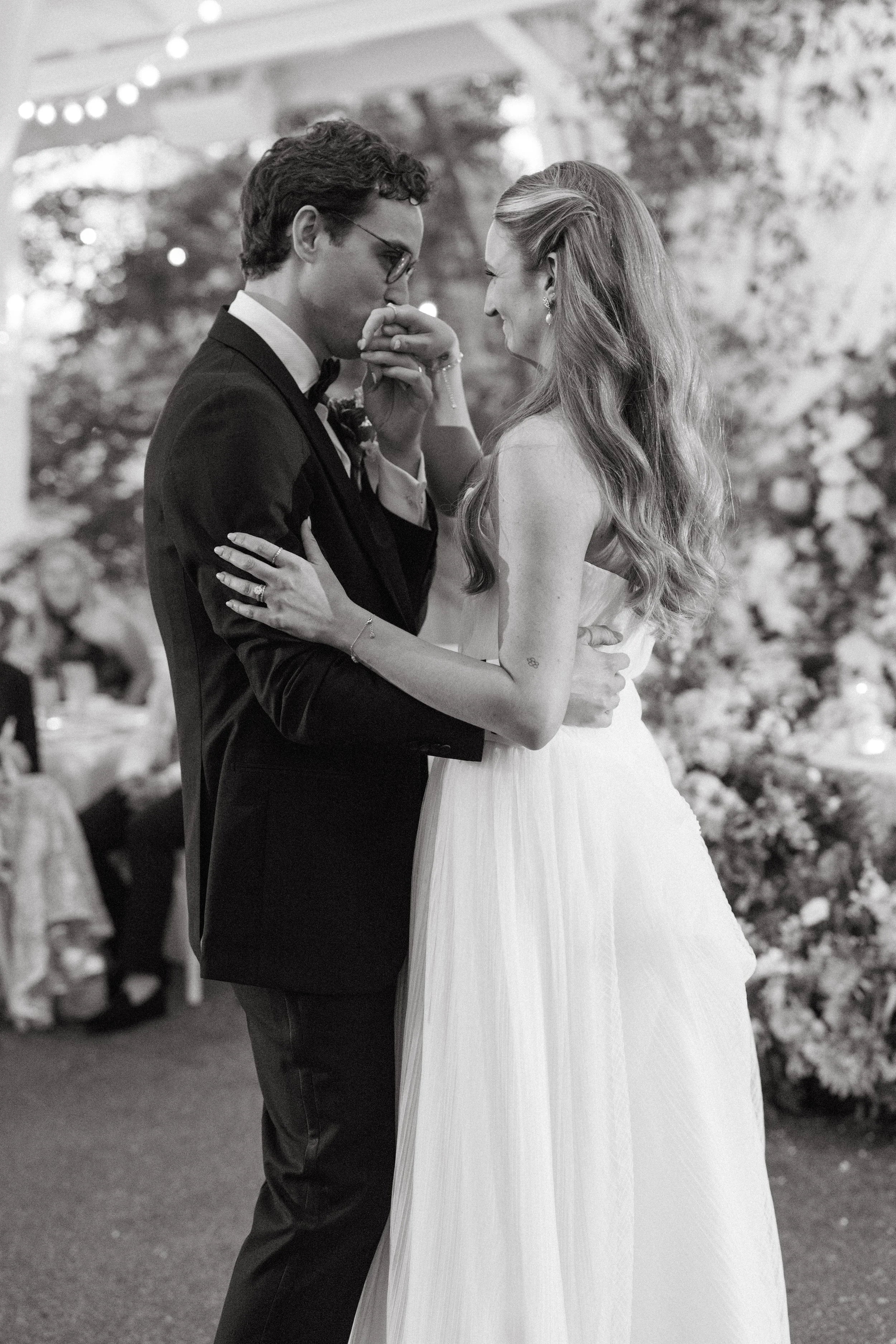 Garden ceremony at CJ's Off The Square, Franklin TN — Tara La Tour, Alexandra Grecco, Manolo Blahnik, film photography by Lauren Nicole Photo
