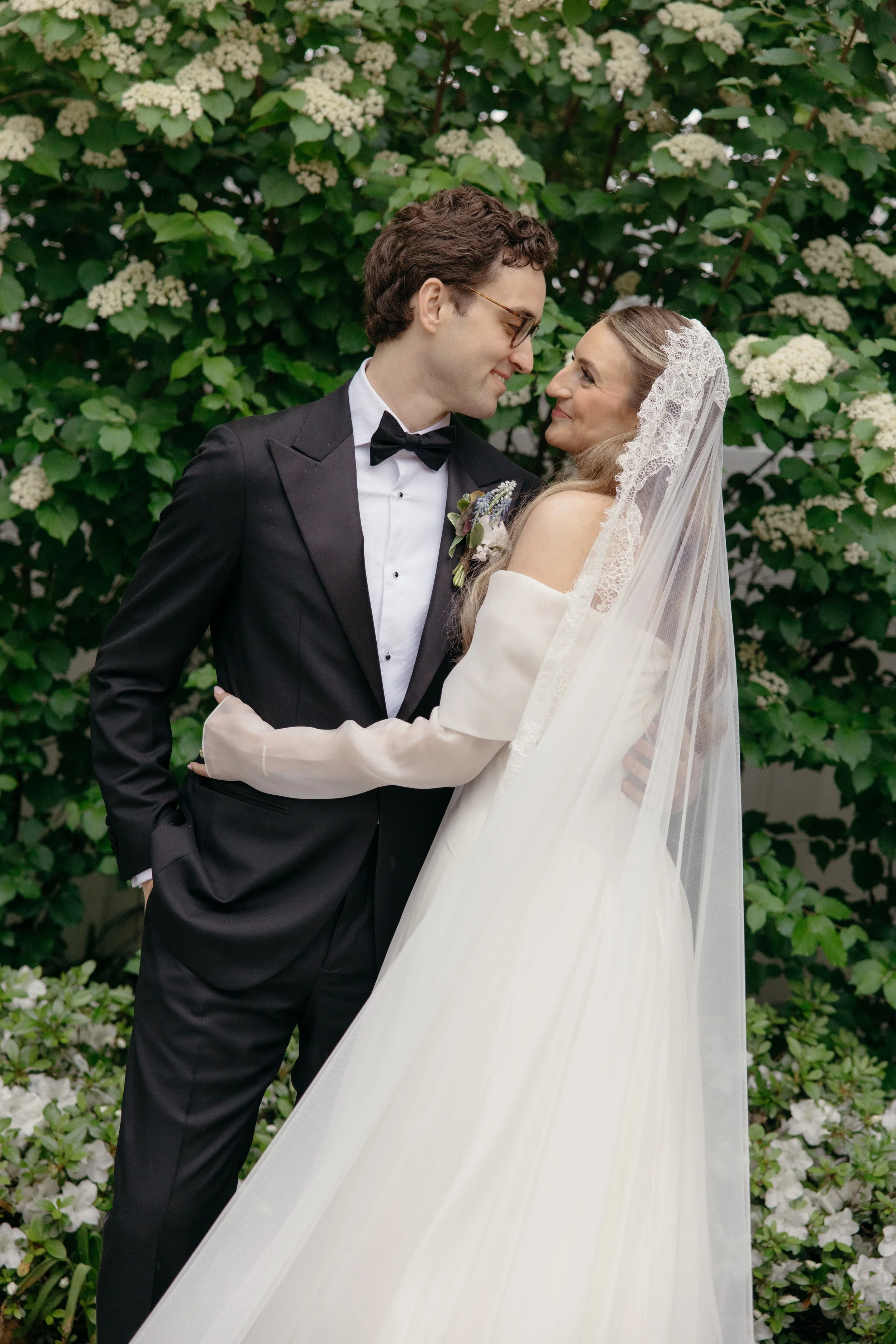 Garden ceremony at CJ's Off The Square, Franklin TN — Tara La Tour, Alexandra Grecco, Manolo Blahnik, film photography by Lauren Nicole Photo