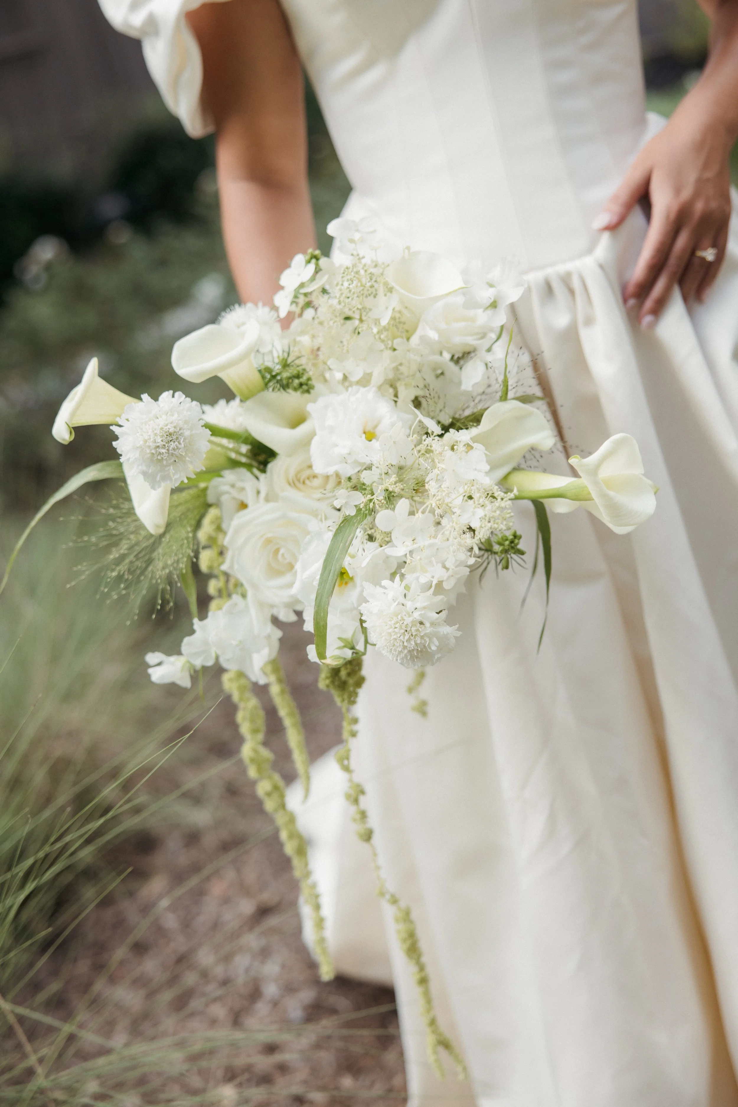 Bride in Lihlihod dress at Hotel Lulu Round Top Texas — Good Seed Florals, editorial documentary photography by Lauren Nicole