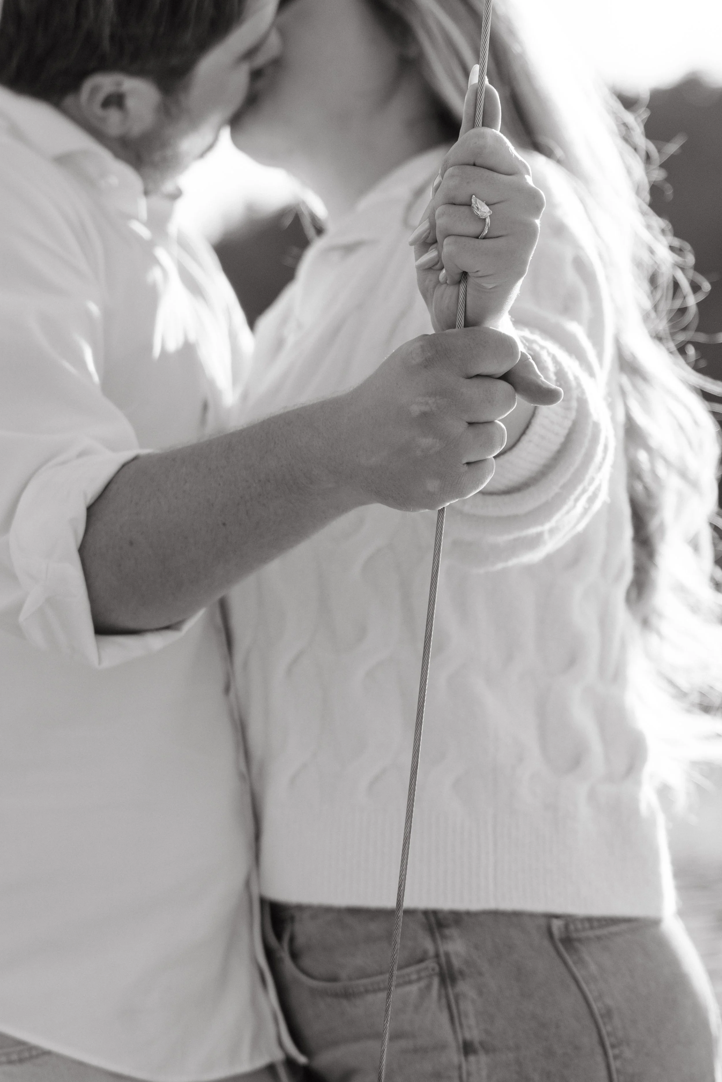 Sailboat engagement session on Lake Travis, Austin Texas — nautical coastal film photography by Lauren Nicole Photo