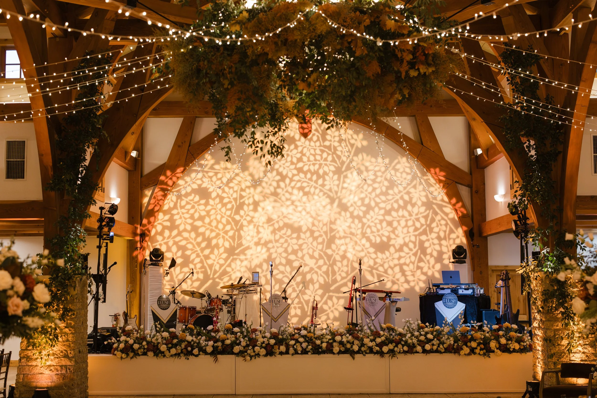 Old money floral wedding reception at Camp Lucy Sacred Oaks — candid documentary dance floor photography by Lauren Nicole Photo