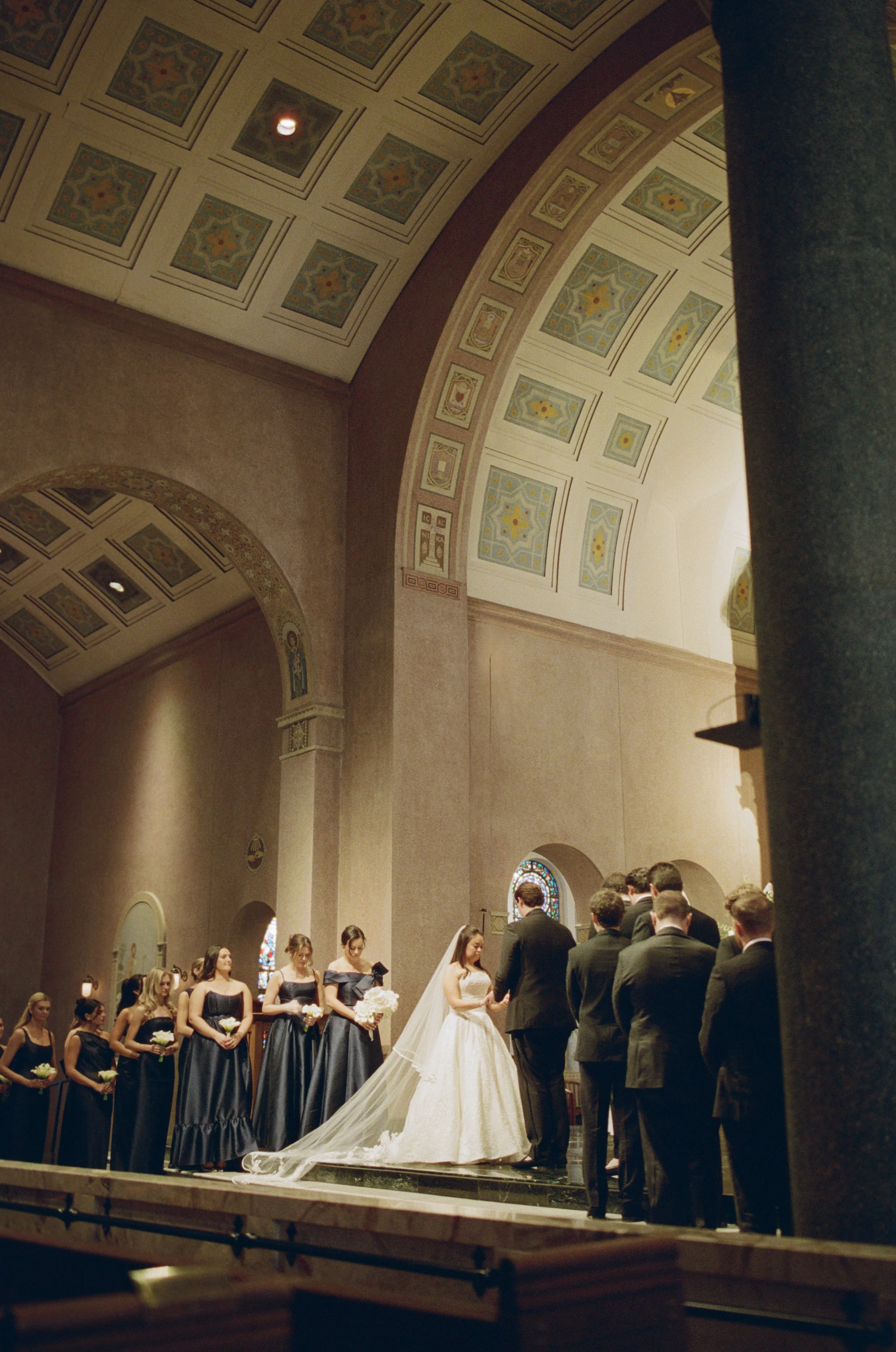 Traditional Catholic wedding ceremony and Le Tesserae reception, Houston Texas — Keely Thorne Events, editorial documentary photography by Lauren Nicole Photo