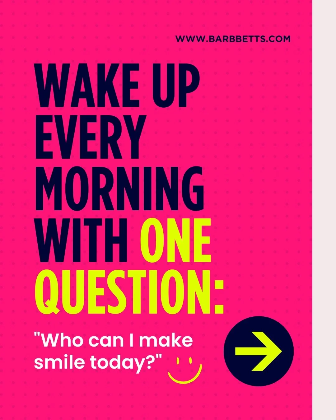 Every morning, before the world starts pulling you in a thousand directions, choose one small practice that changes everything:

✨ Send five messages with the simple goal of making someone&rsquo;s day.

No agenda.
No strategy.
No ask.
Just genuine ca