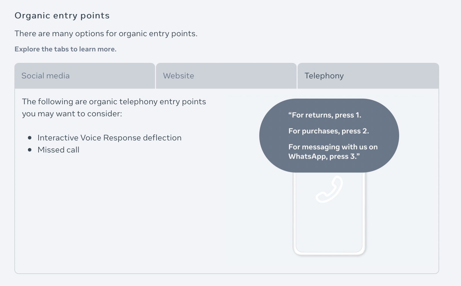 Tabs, text, and graphics