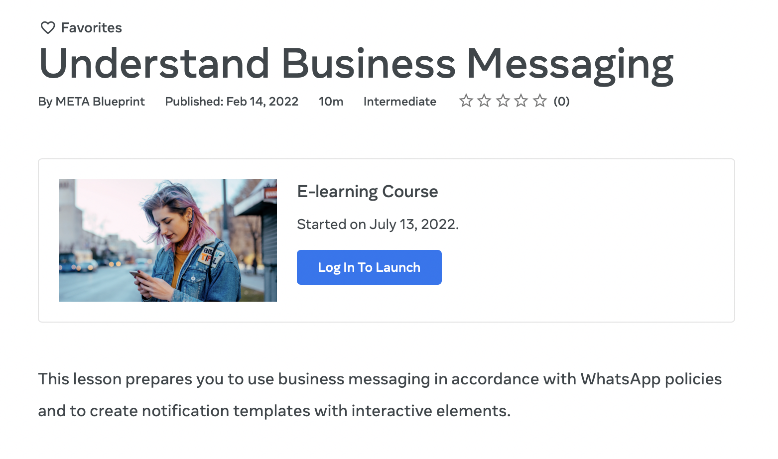 Log in to launch lesson 2/5
