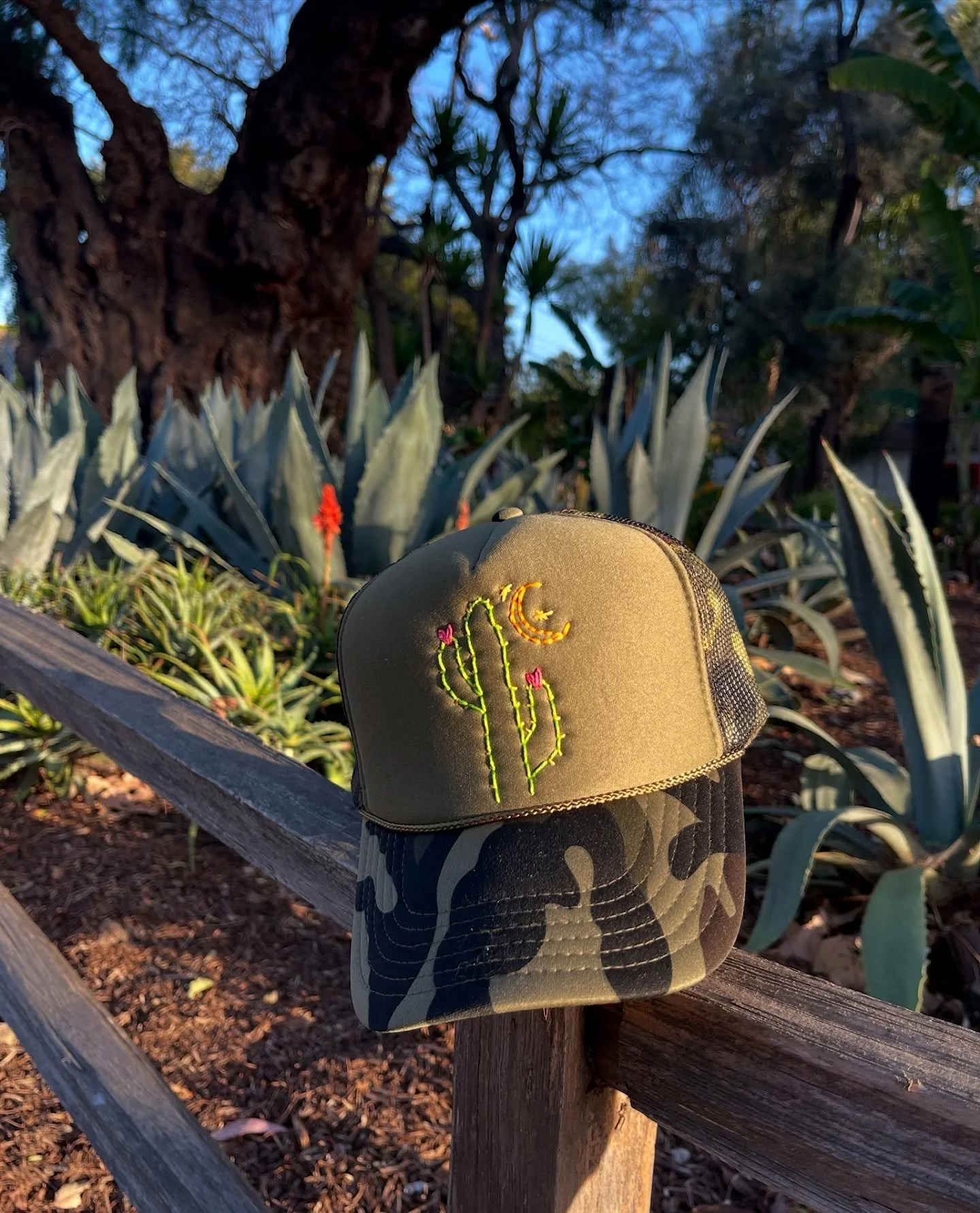 desert days ahead 🌵

get ready for sunny adventures with one of our custom hand-stitched trucker hats!!

#stitch #stitched #stitchbygkw #stitchedwithlove #handmade #handembroidered #cusotm #customized #handstitched #embroidery #embroider #embroidere