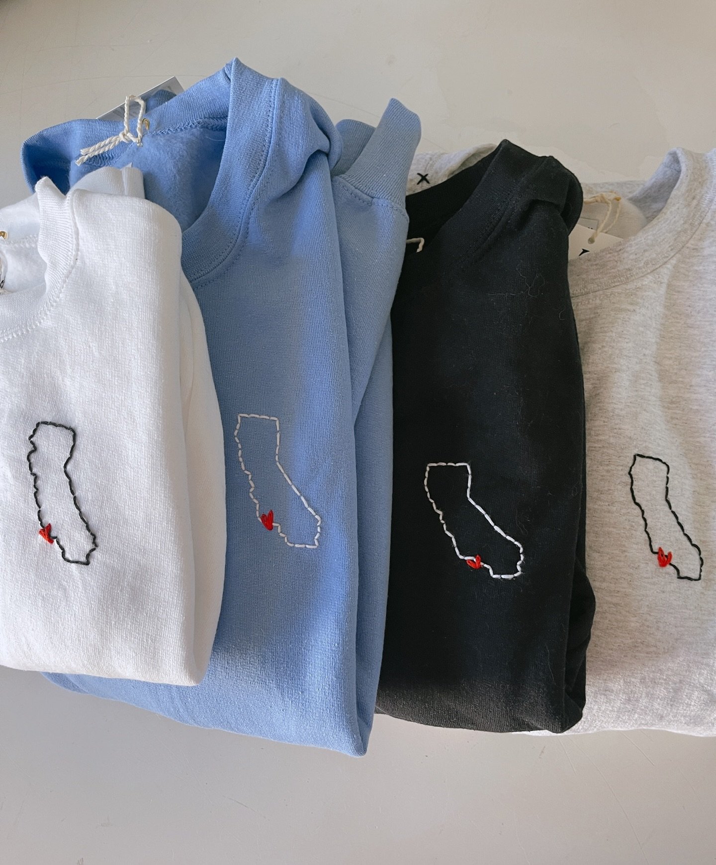 from California with love ❤️ 

#handembroidered #handstitched #stitchbygkw #customebroidery #customstitching