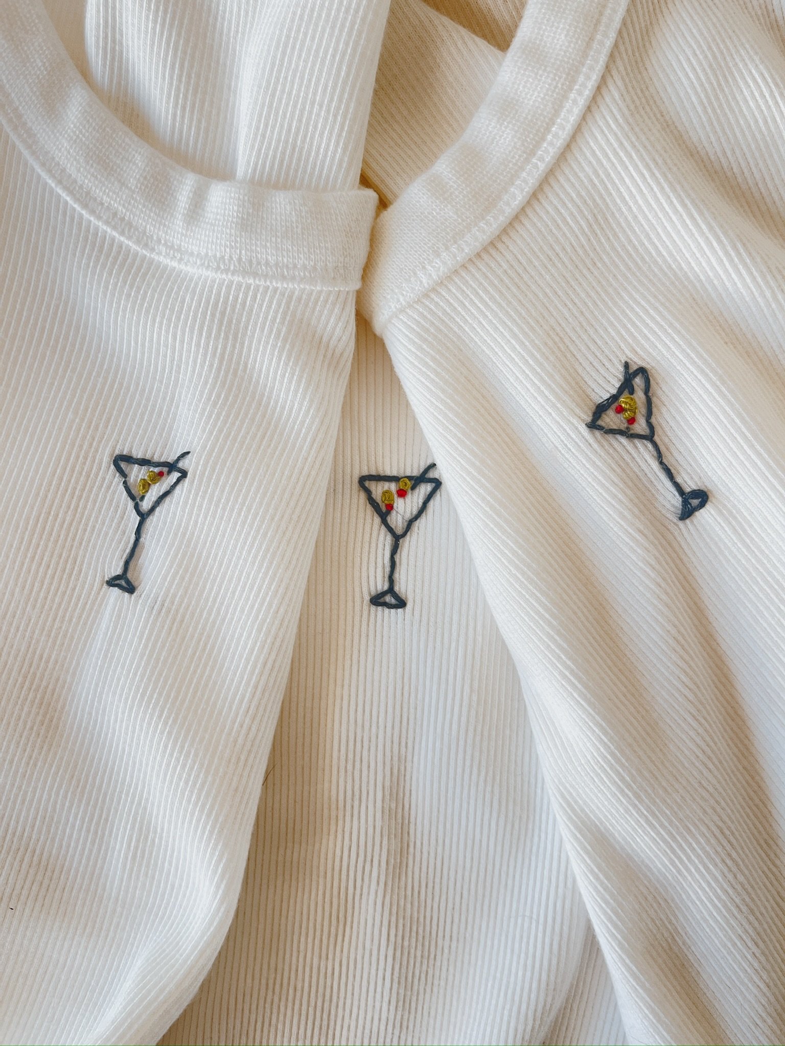 &lsquo;tini time 🍸

#handstitched #handembroidered #stitchbygkw #customstitched #stitchedwithlove