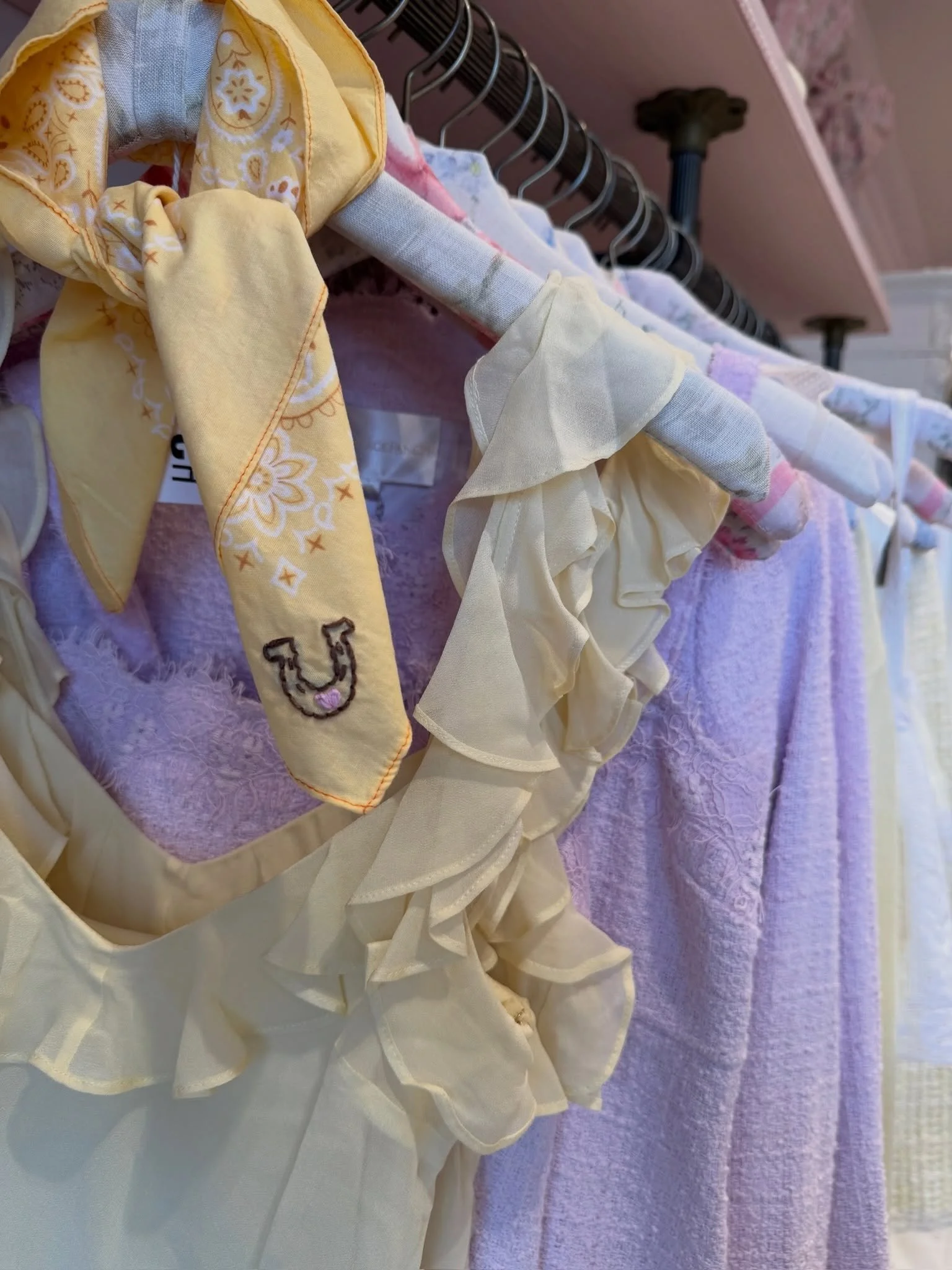 It&rsquo;s giving Carrie Bradshaw takes Texas 🐎☀️

We had the best time popping up at @loveshackfancydallas ! Where do you want to see us next??

#loveshackfancy #handstitched #loveshackfancydallas #handembroidered #customembroidery