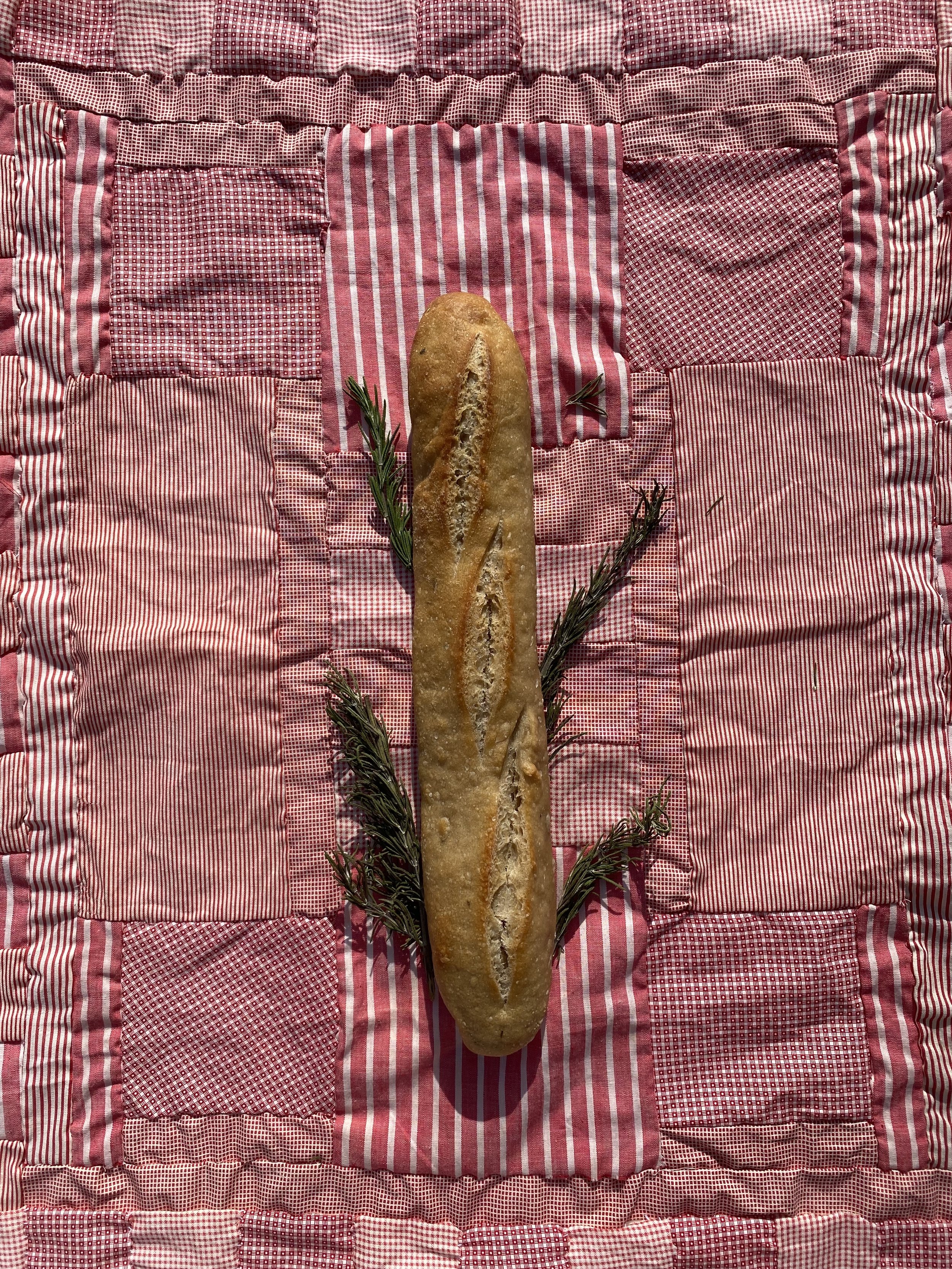 Rosemary Sourdough Baguette