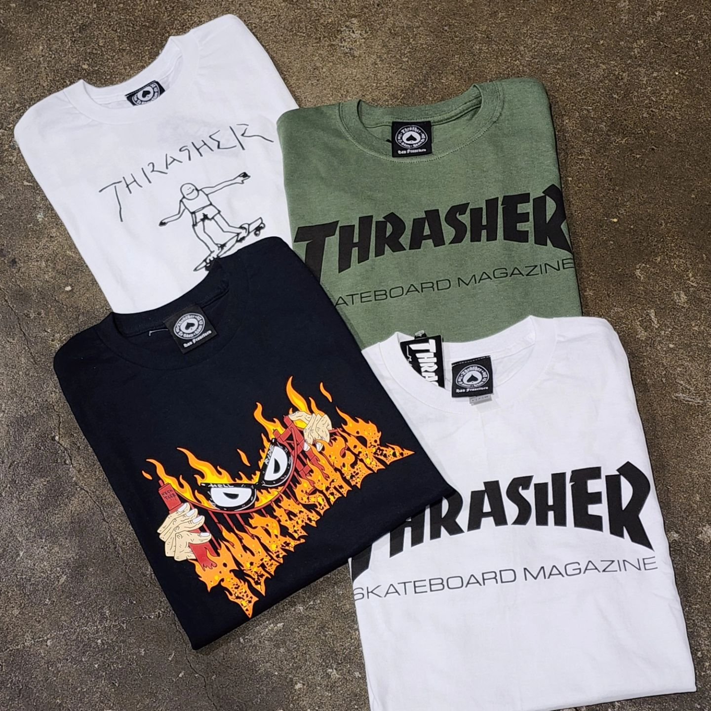 Restock of goodies from @thrashermag available now. #thrashermagazine #thrasher #sf