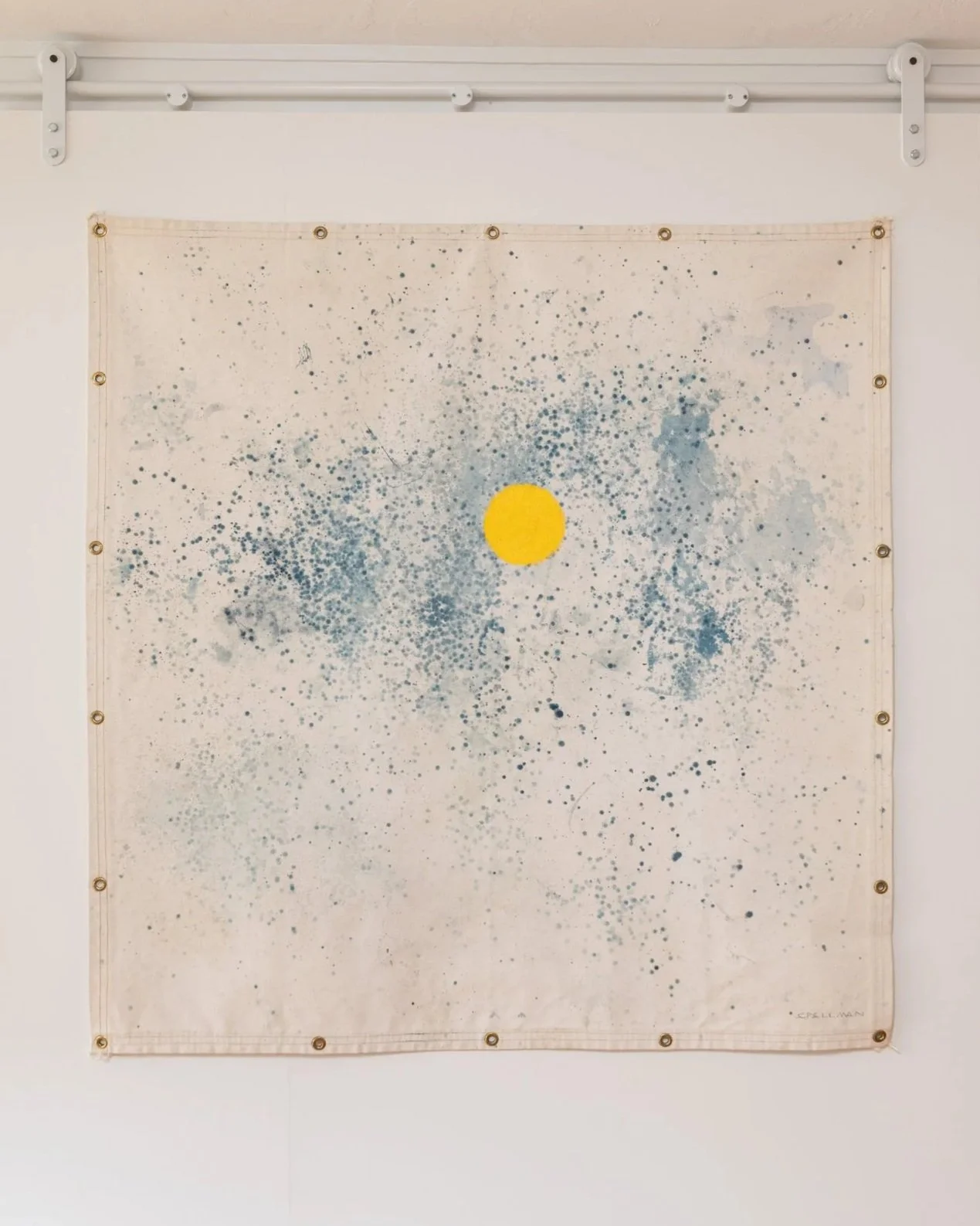SEAN W. SPELLMAN  
Sun Portal (two-sided) (2025)  
57" x 55.5"  
Oil and acrylic on canvas  
$6,500