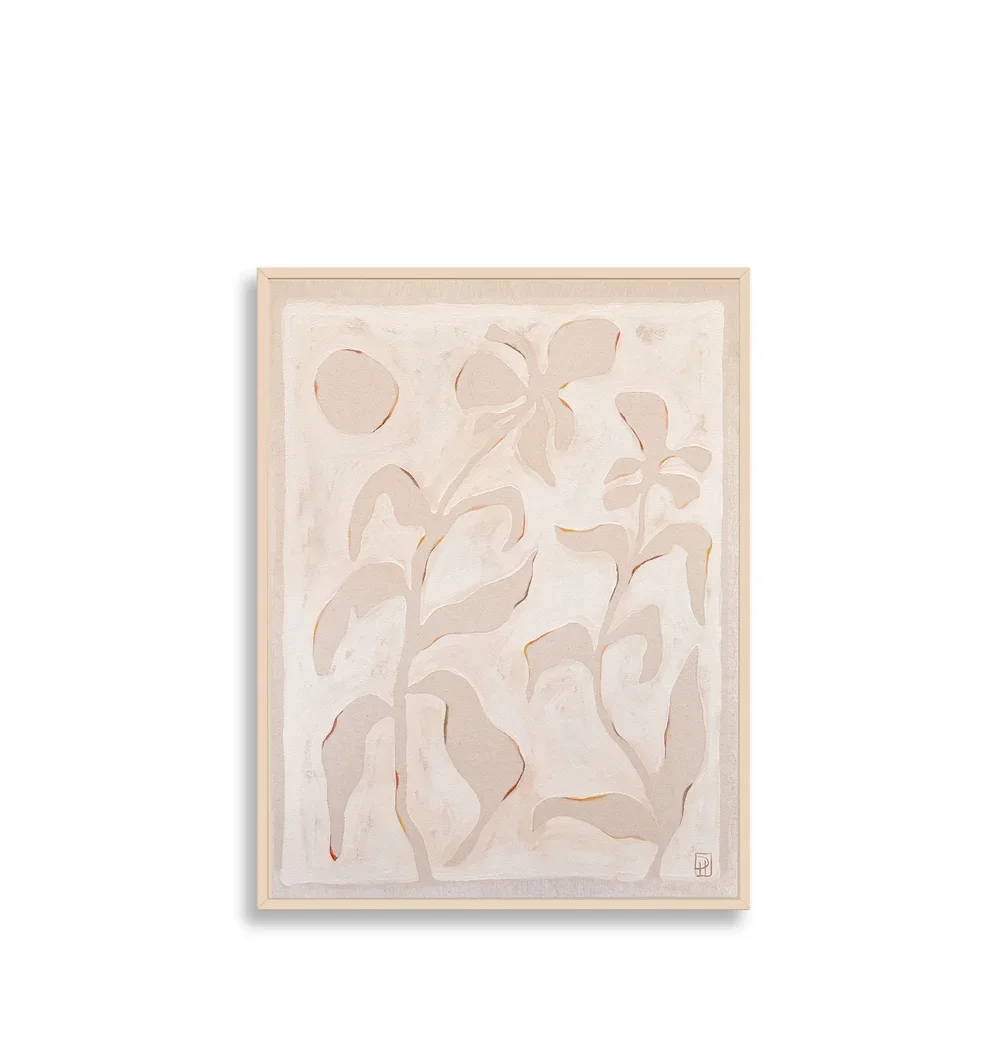 DANIELLE HUTCHENS  
Recess Botanics VII | Daffodil (2025)  
20” x 30”  
Pastels and natural pigments on raw canvas  
Framed in maple  
$3,600