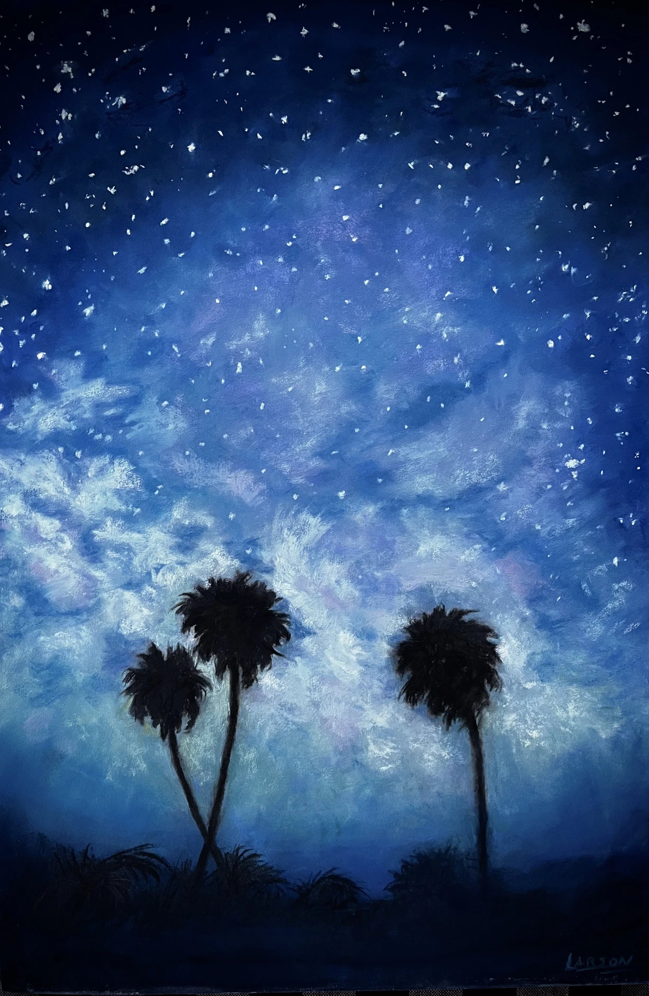 Stars Fell on Carolina - 20x12 pastel on paper (SOLD)