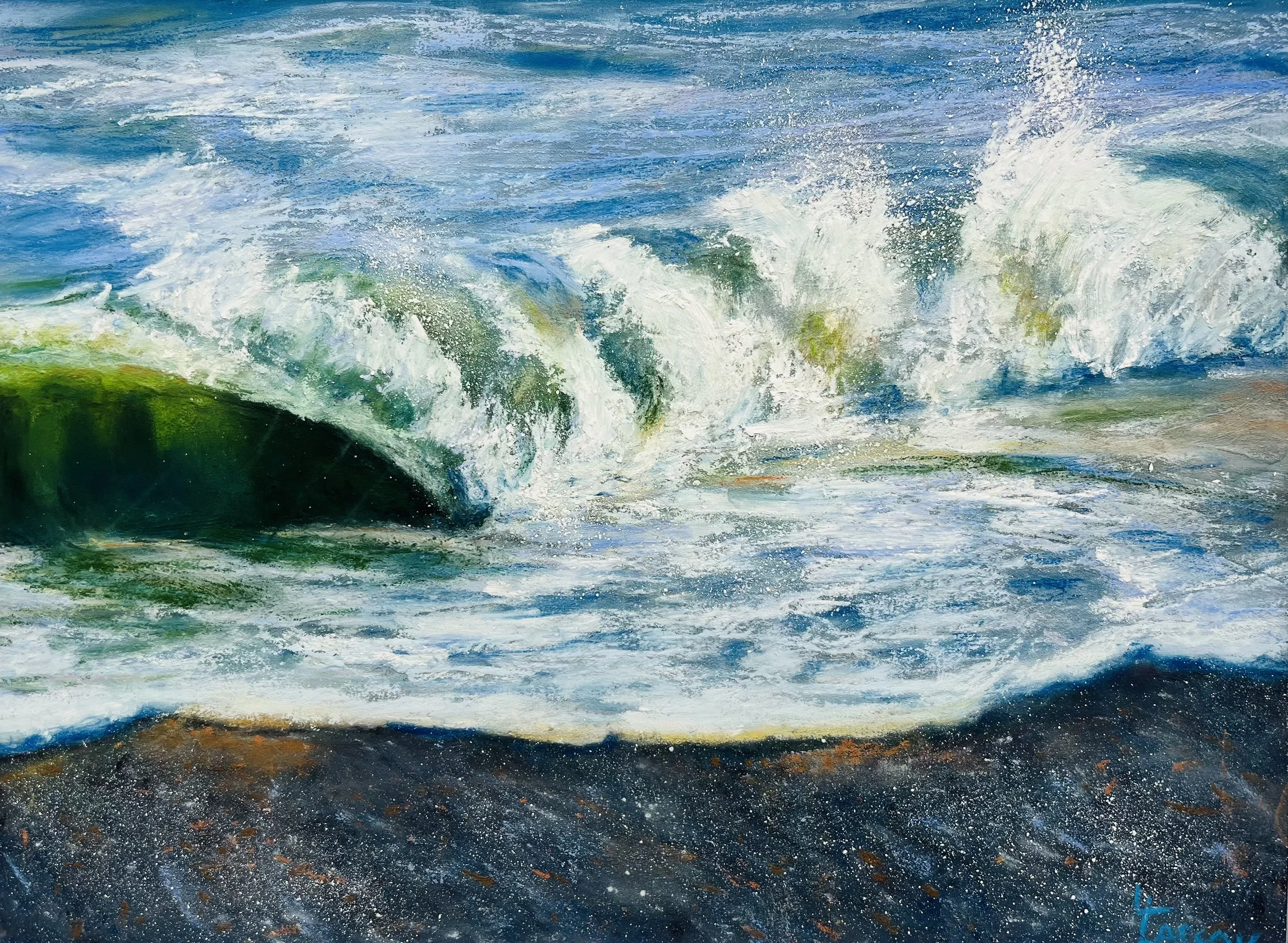 Spring Break - 9x12 pastel on paper