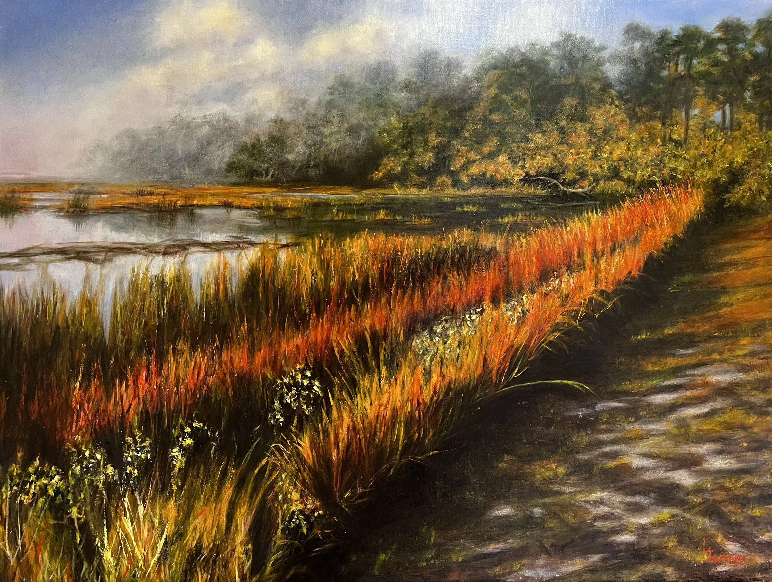October, Otter Pond - 18x24 oil on linen (SOLD)