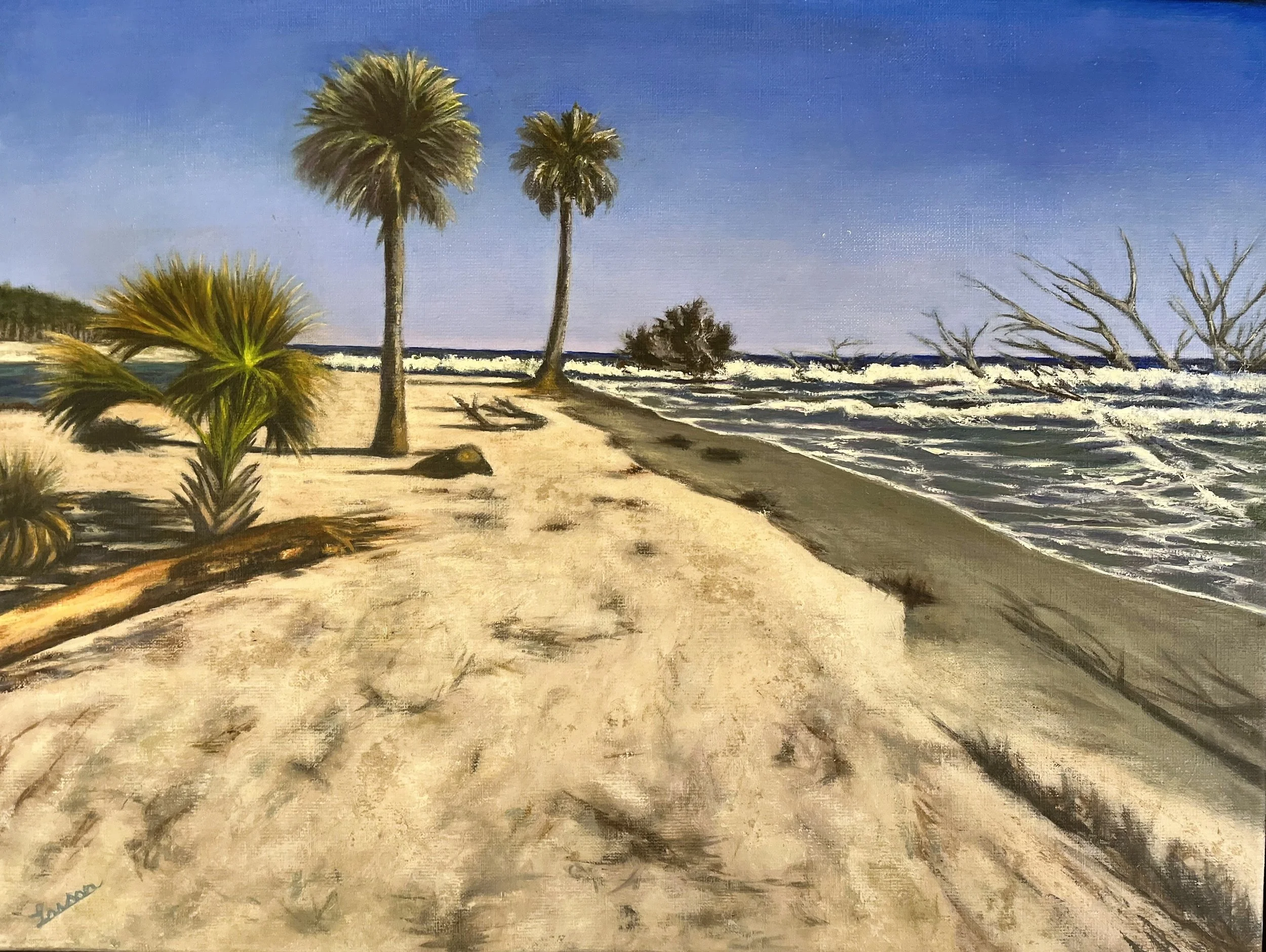 Boneyard Beach - 18x24 oil on linen