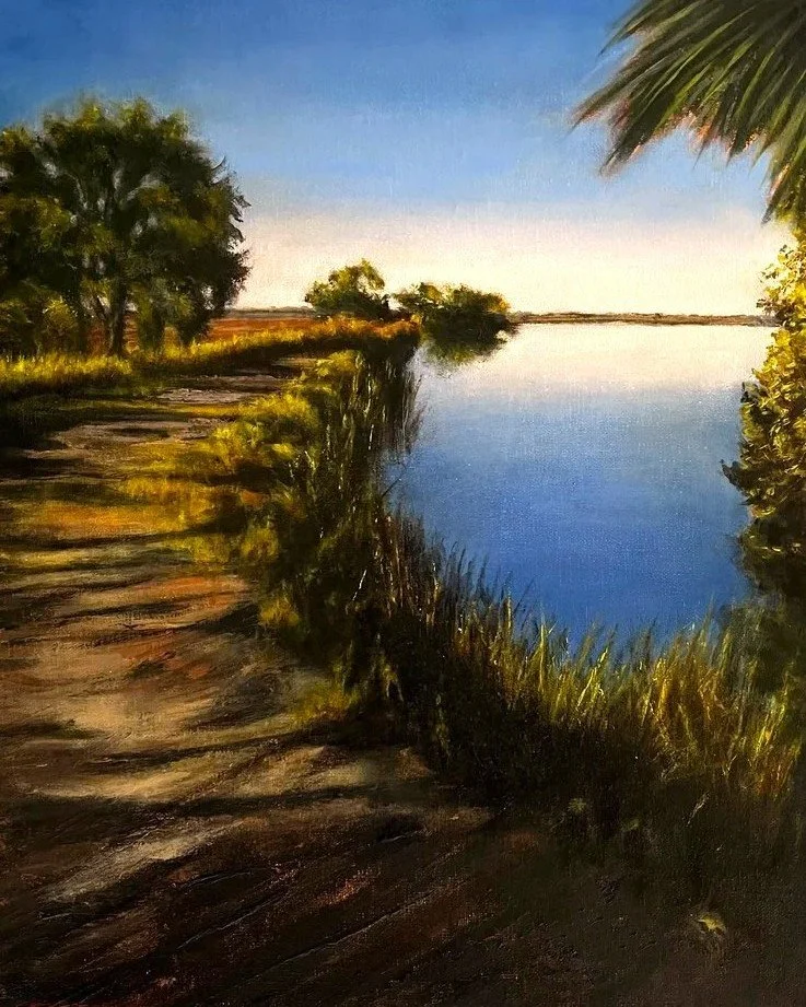Otter Pond Dike - 14x11 oil on linen - SOLD