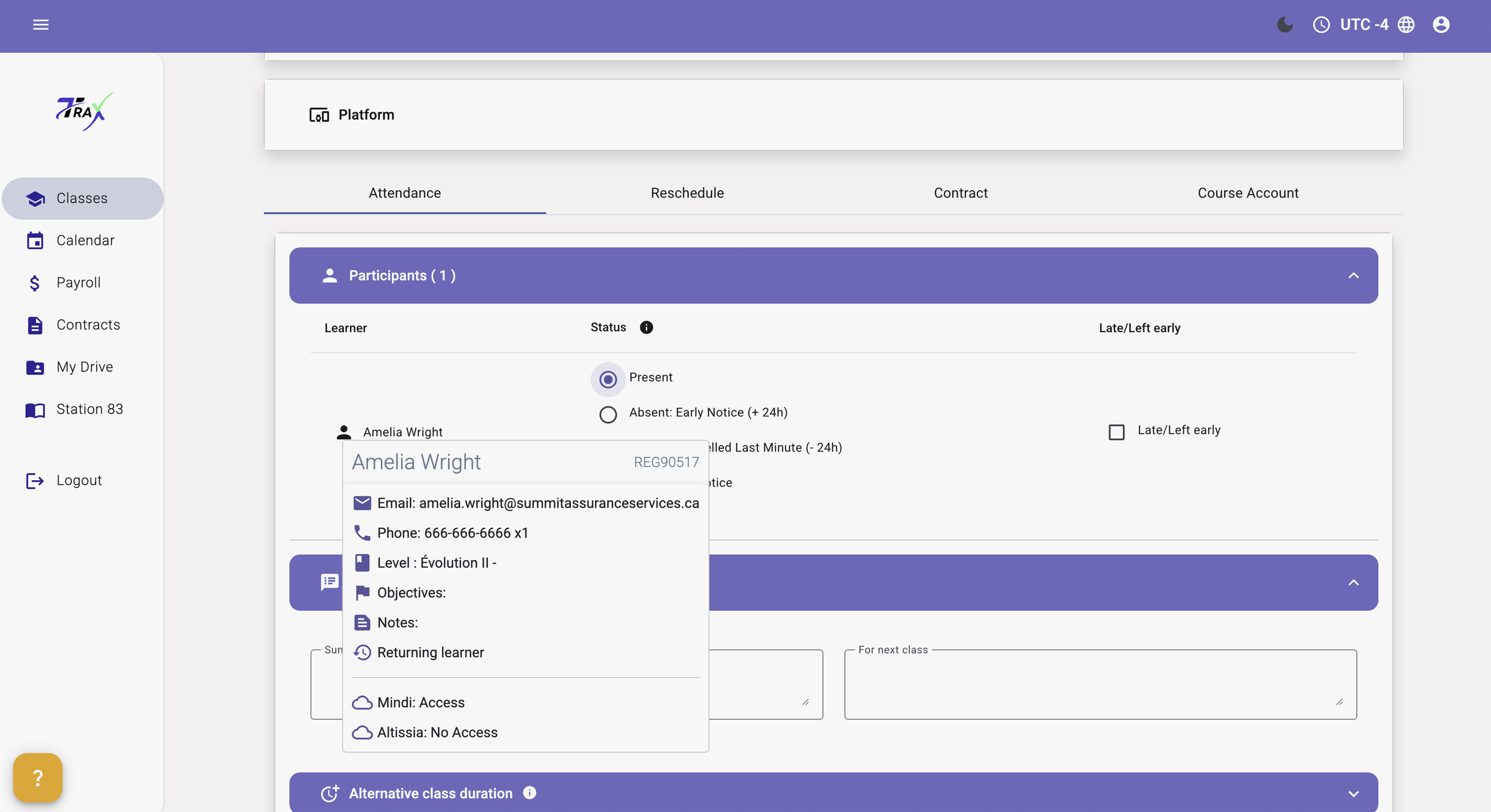 Custom Tooltip for Student Data
