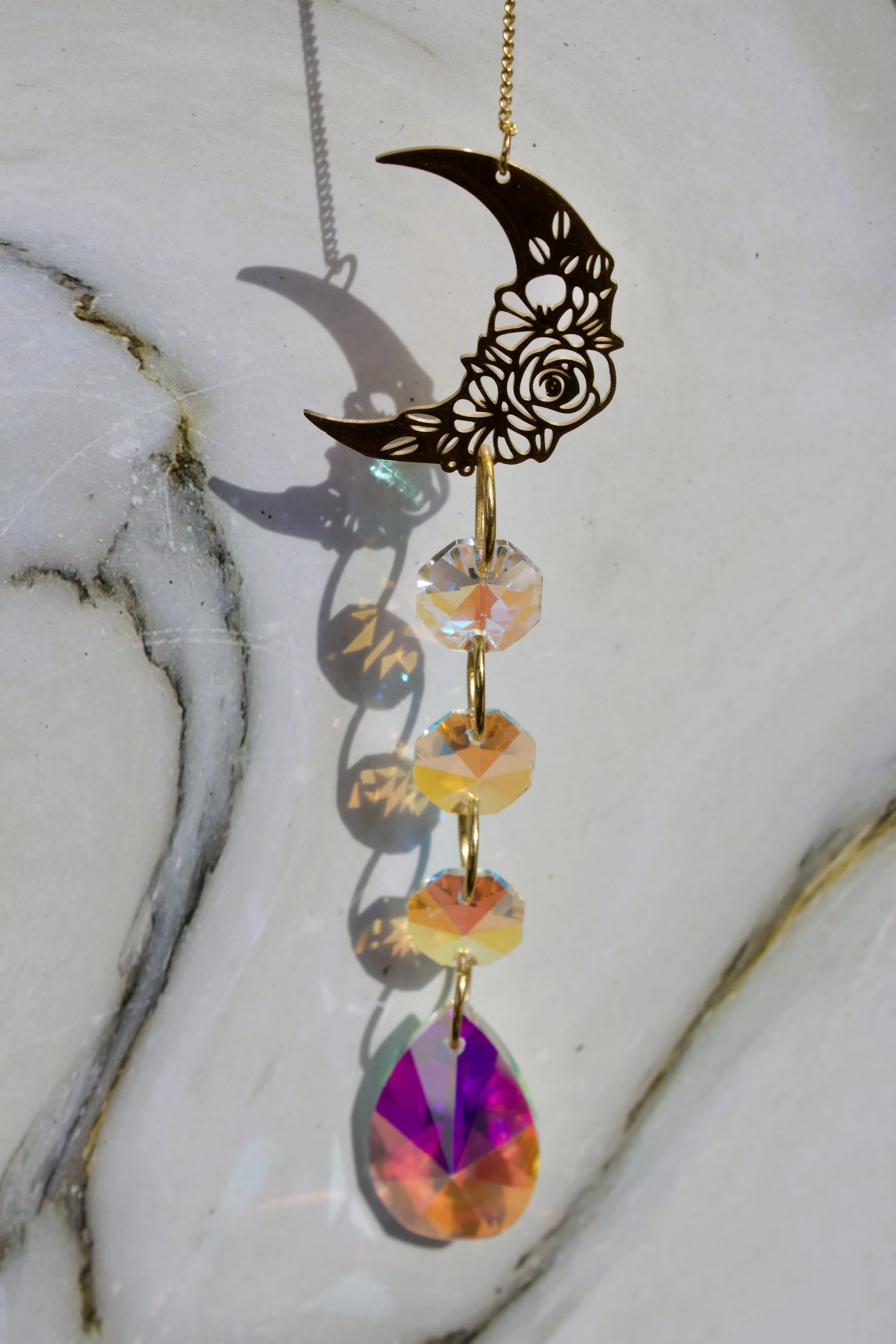Flower Moon sun catcher