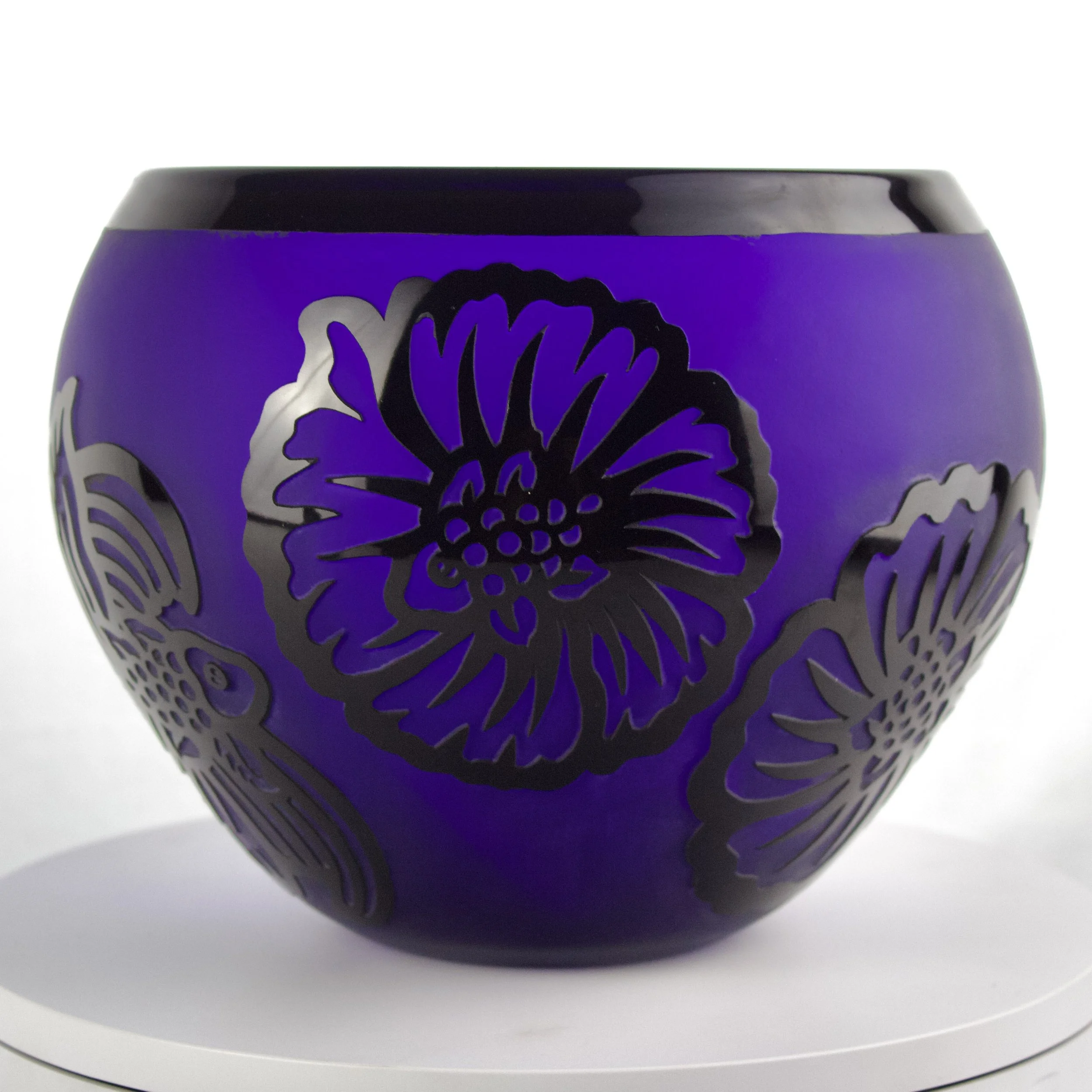 Cobalt Hibiscus Fish Bowl- Fish:Flower.jpg